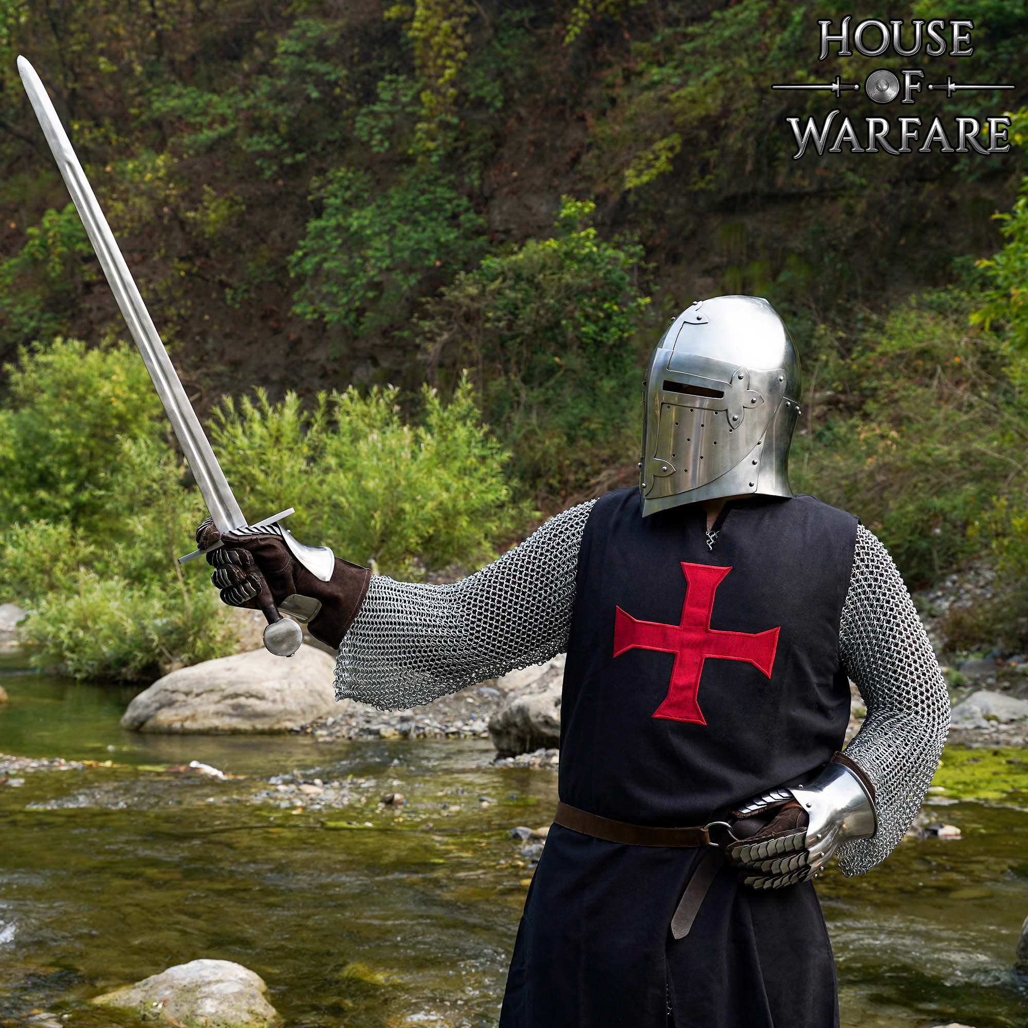 Imagen única de: Casco Medieval de Caballero Bascinet del Siglo Xiv Calibre 16