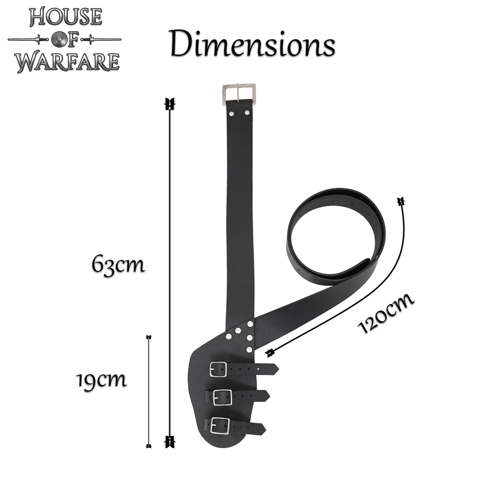 Imagen única de: Cinturón de Espadas Cruzadas Al Hombro
