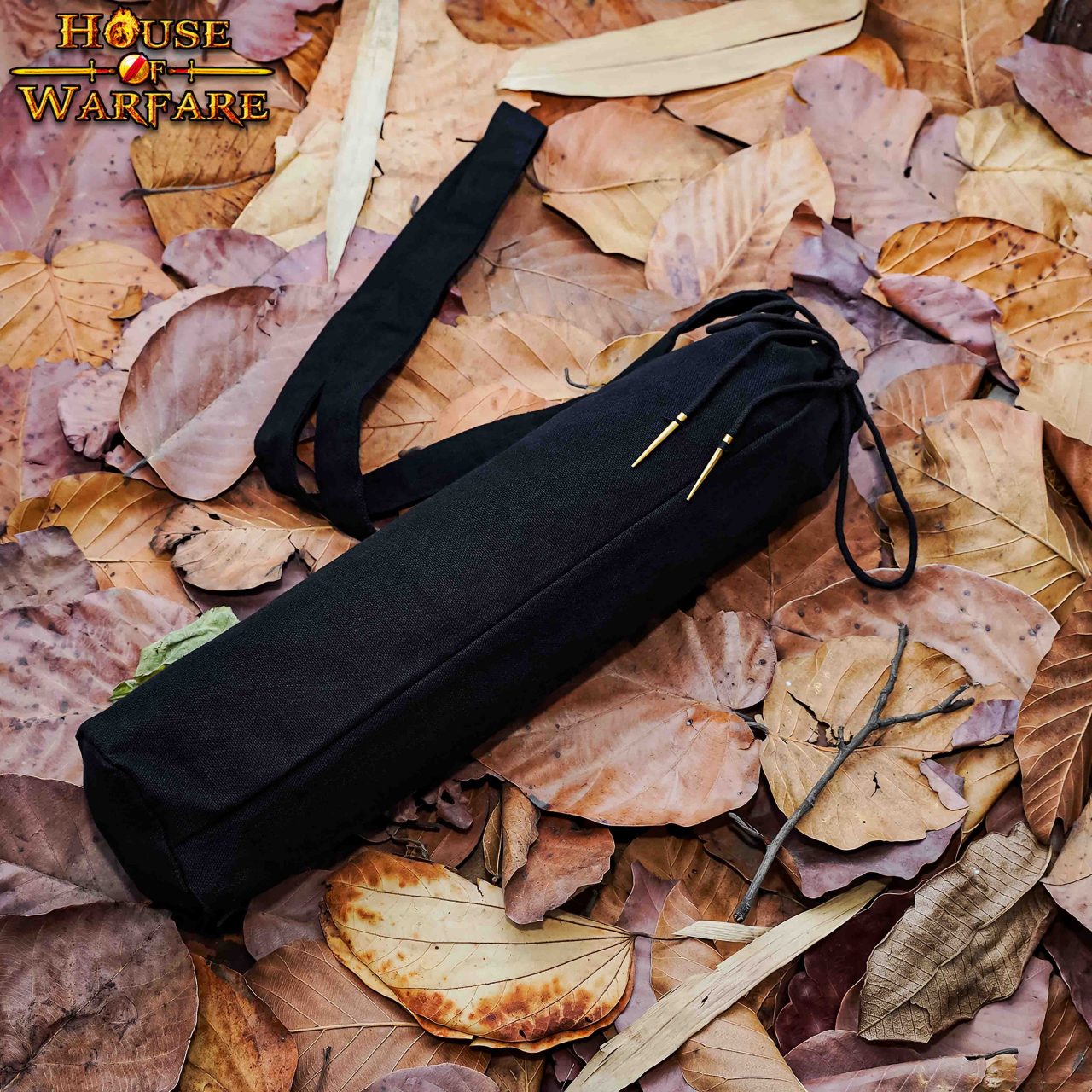 Imagen única de: Funda de Lona Portátil con Cordón para Botellas Negro | Funda Duradera para Botellas