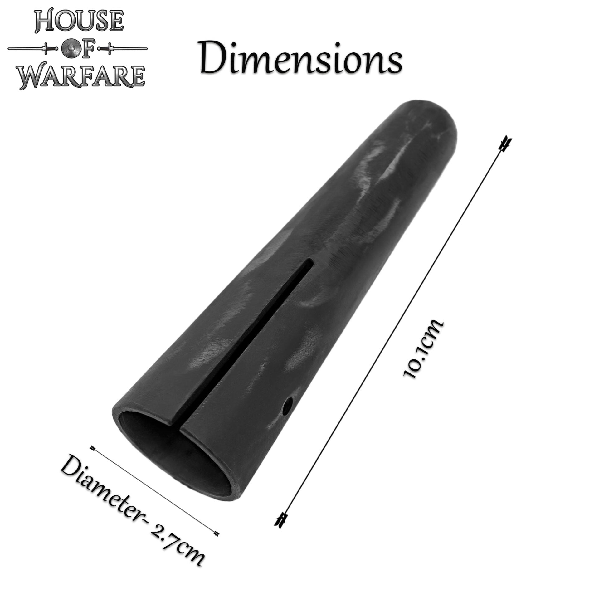 Imagen única de: Caperuza Roma Forjada a Mano 10 Cm - Caperuza de Punta de Asta de Lanza - Accesorio para Arma de Asta de Recreación Medieval - Diámetro 3,3 Cm