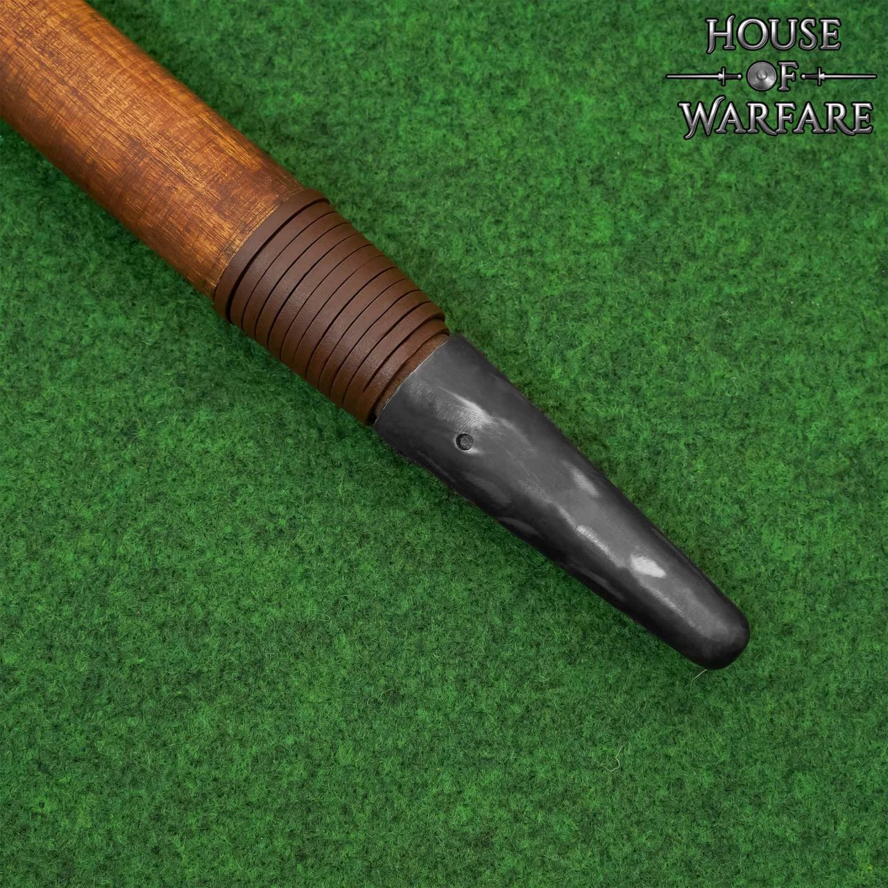 Imagen única de: Caperuza Roma Forjada a Mano 10 Cm - Caperuza de Punta de Asta de Lanza - Accesorio para Arma de Asta de Recreación Medieval - Diámetro 3,3 Cm