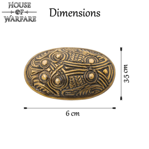 Imagen única de: Broche de Latón Macizo Viking Hedeby