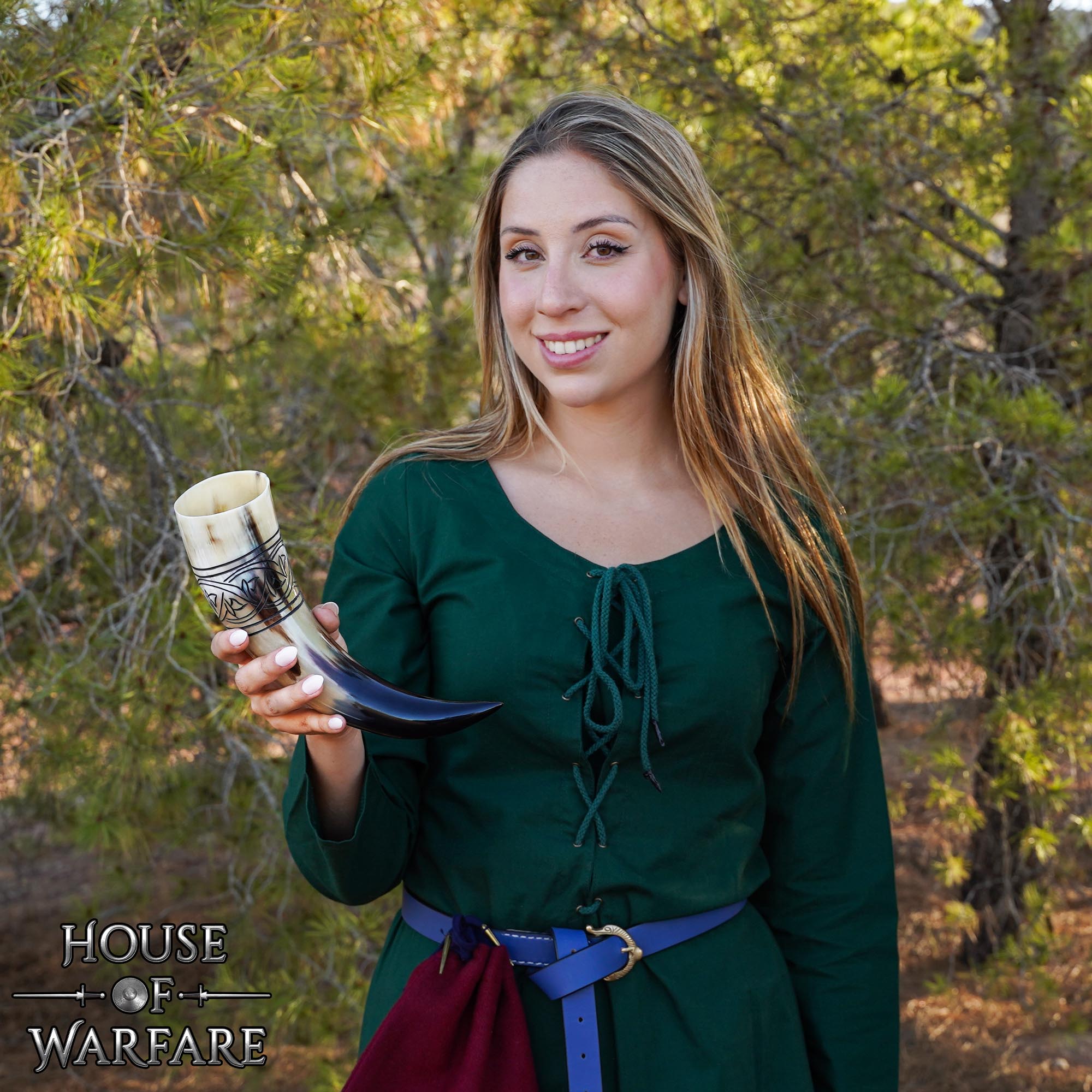 Imagen única de: Viking 350 - 400 Ml Genuino Cuerno para Beber con Grabado