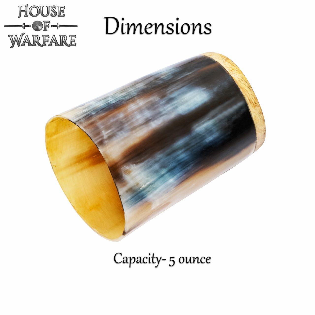 Imagen única de: Vaso Pequeño de Cuerno Hecho a Mano Vajilla de Cuerno Auténtico