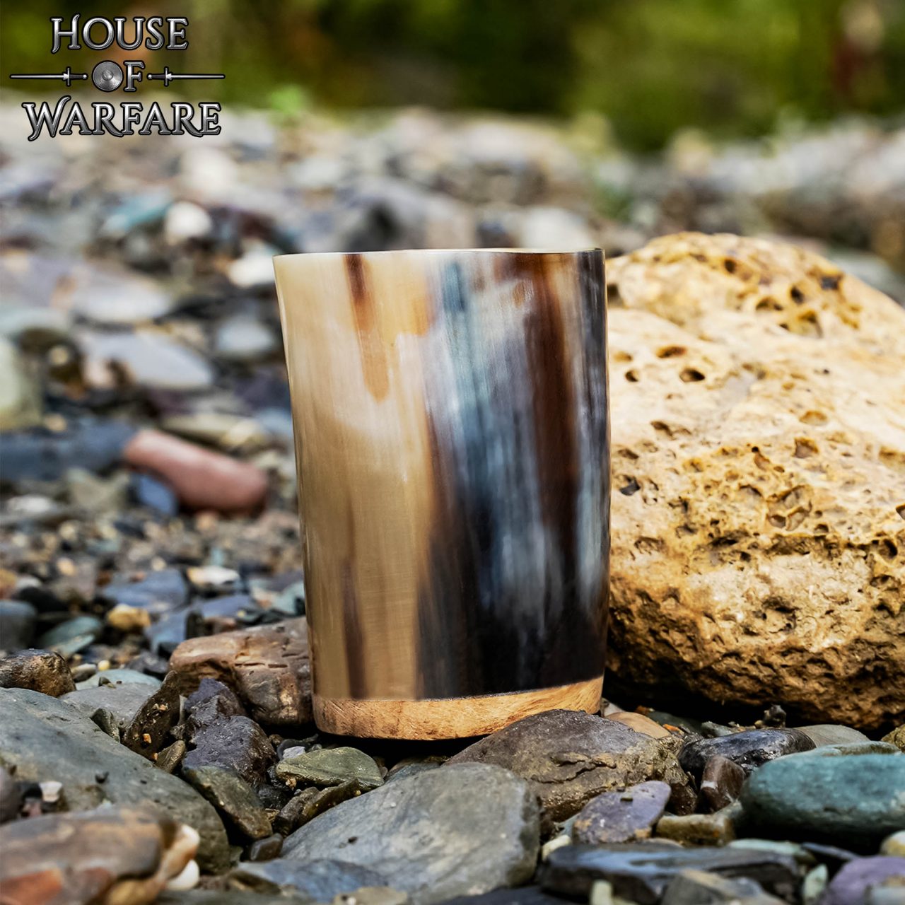 Imagen única de: Vaso Pequeño de Cuerno Hecho a Mano Vajilla de Cuerno Auténtico