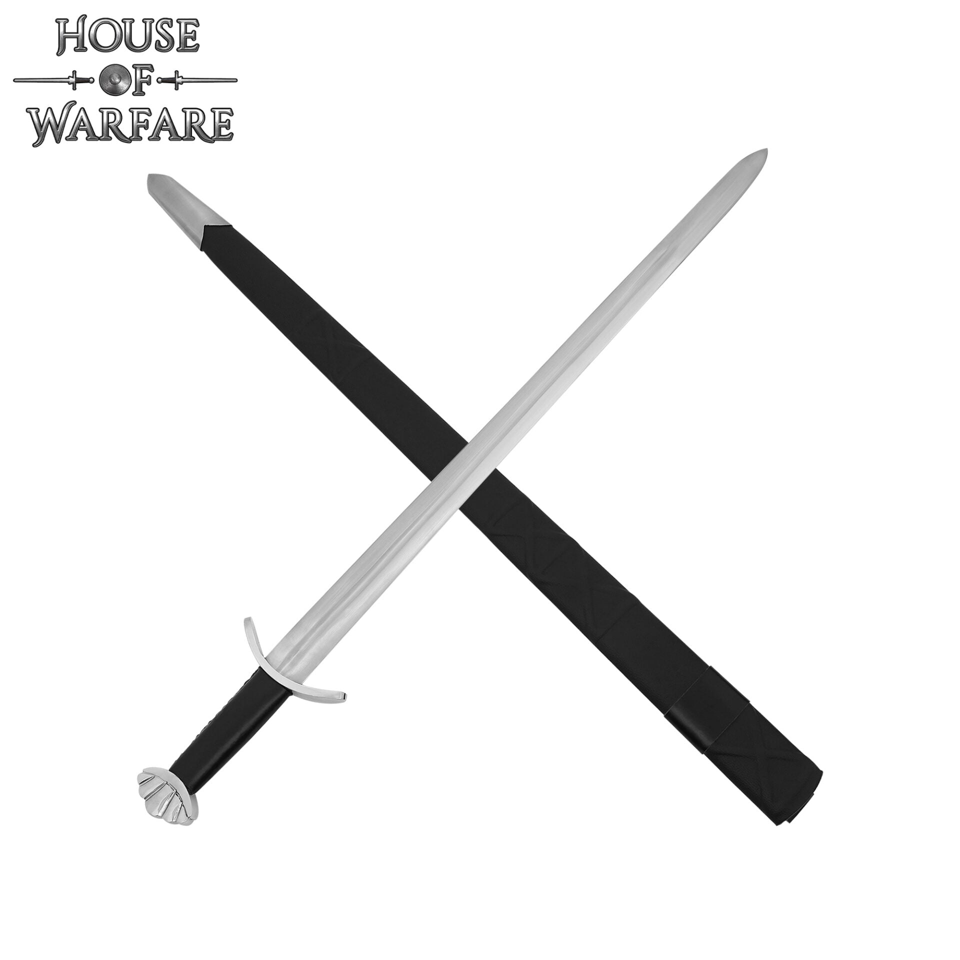 Imagen única de: Espada Medieval de Caballero con Vaina - Hoja de Acero Al Carbono Pulida