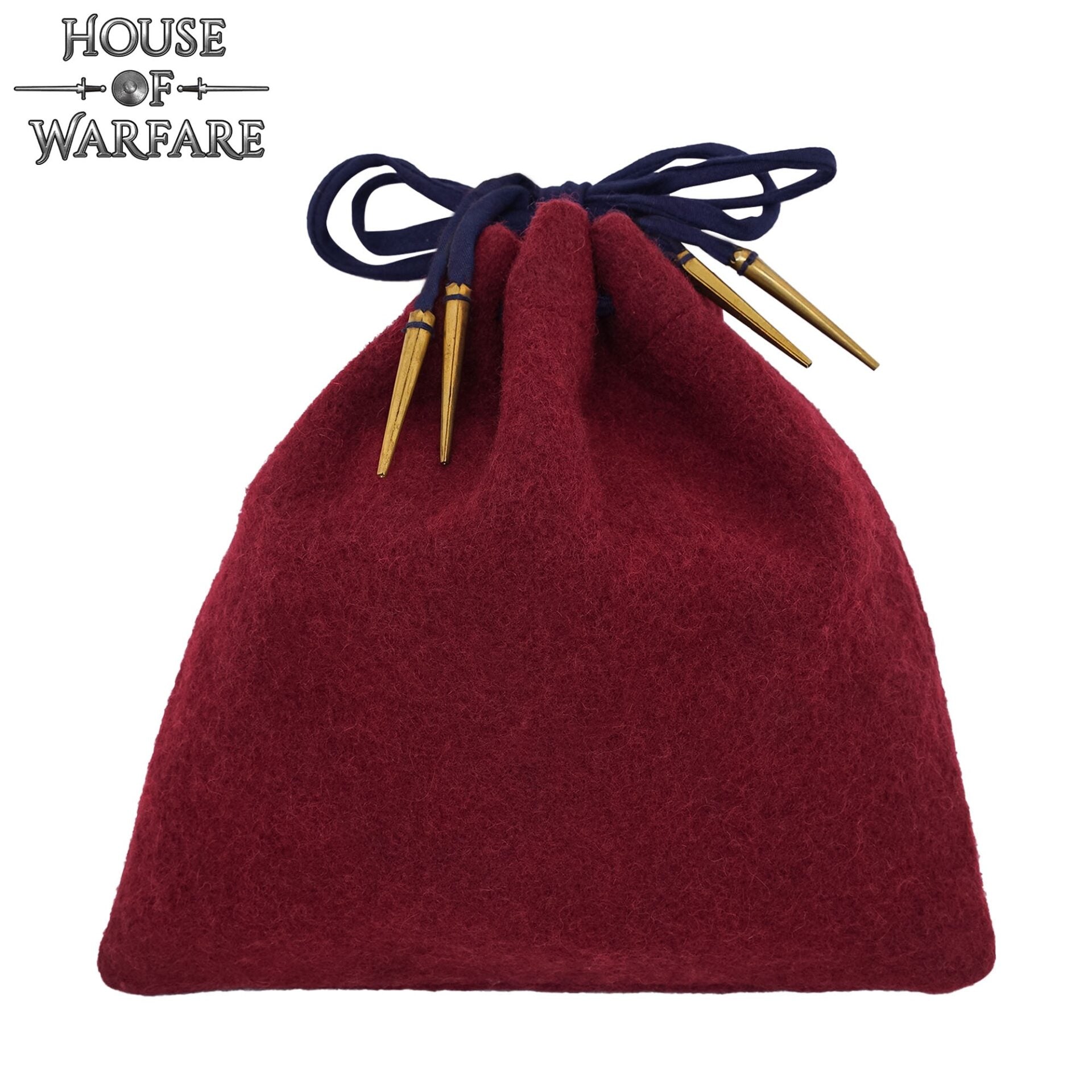 Imagen única de: Bolsa Medieval de Lana con Cordón Artesanal