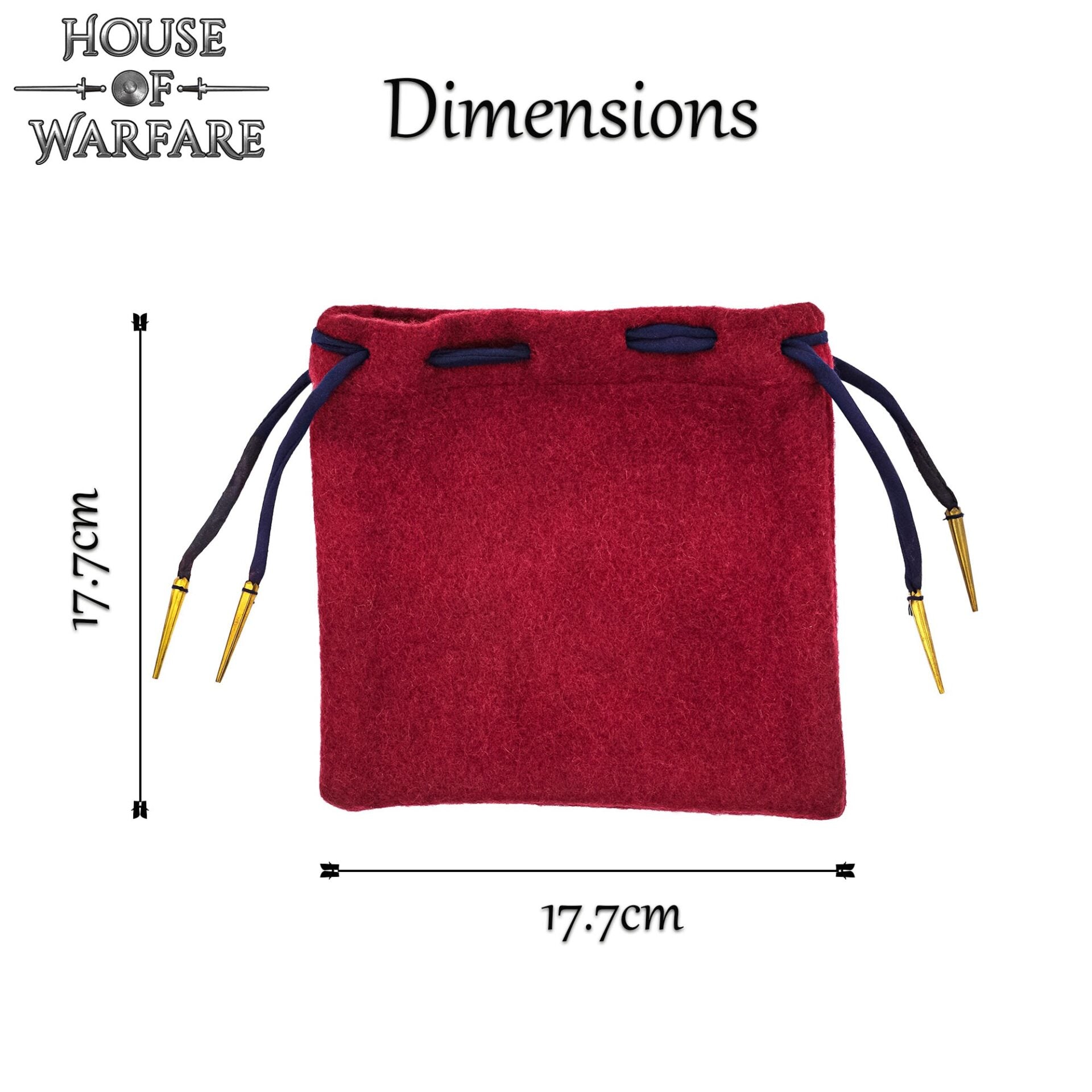 Imagen única de: Bolsa Medieval de Lana con Cordón Artesanal