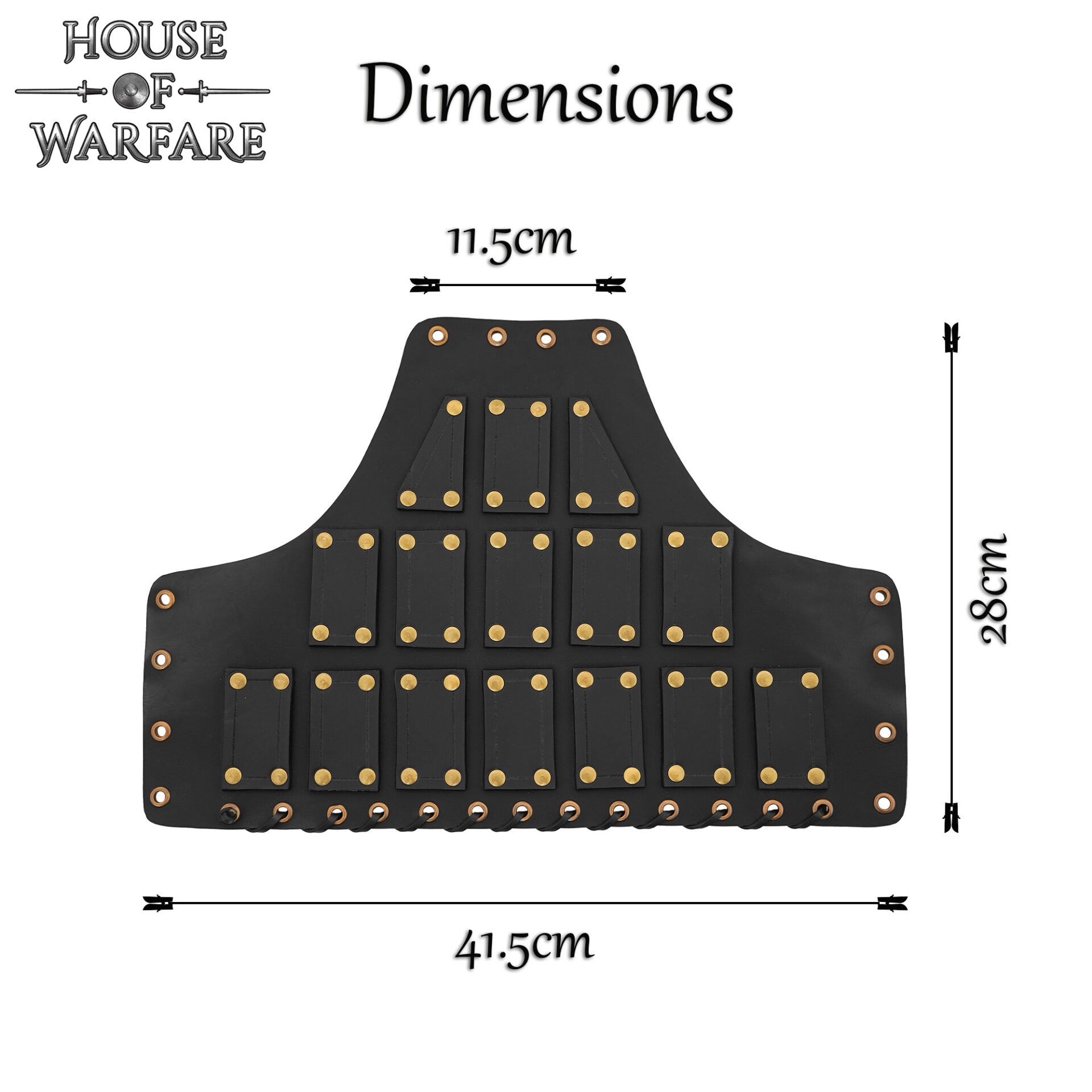 Imagen única de: Hombreras de Cuero / Pauldrons Negro