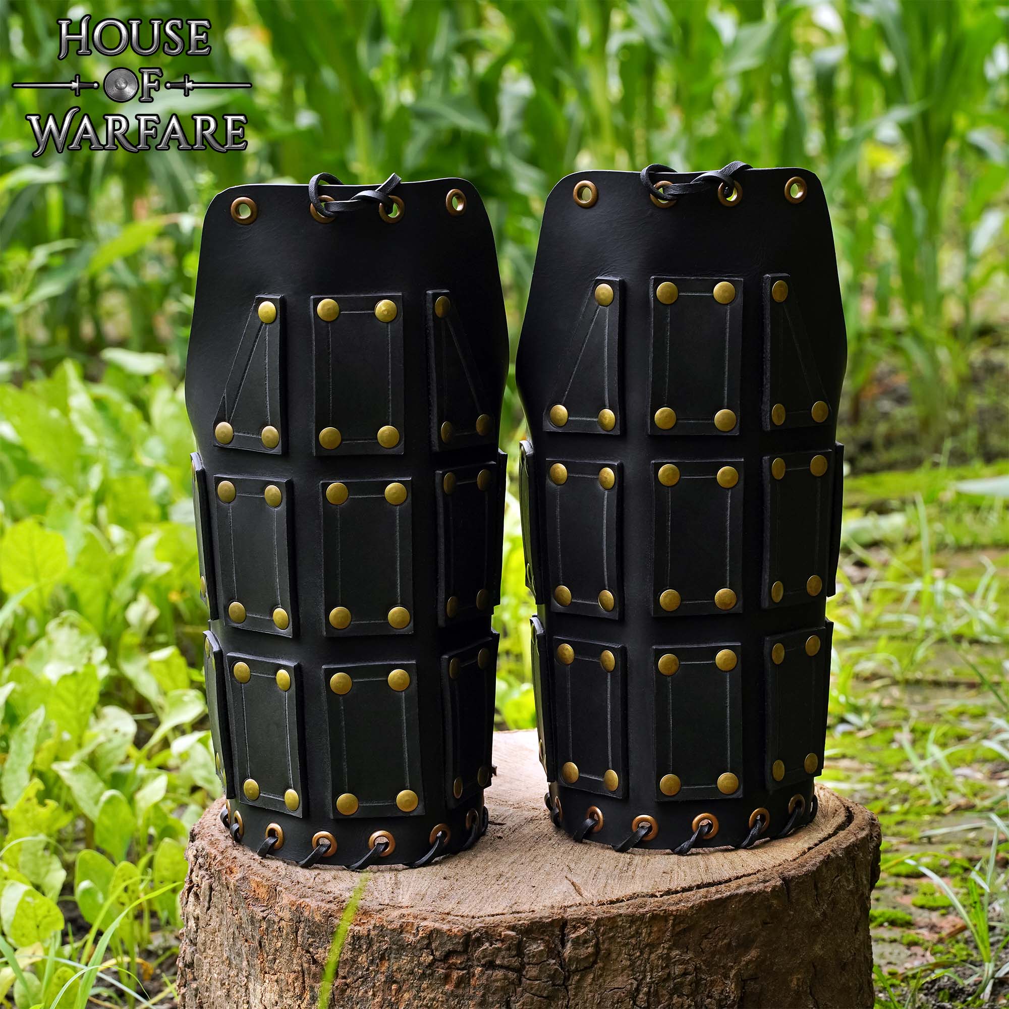 Imagen única de: Hombreras de Cuero / Pauldrons Negro