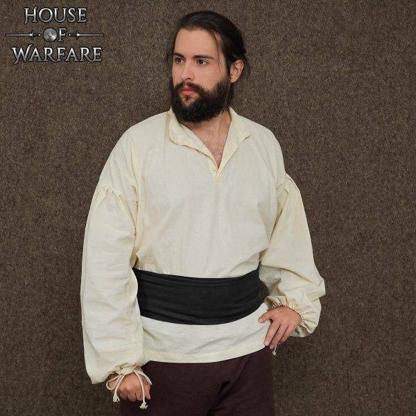 Imagen única de: Fajín Pirata de Algodón Negro - 12 Pies- Accesorio Cinturón para Disfraces Históricos