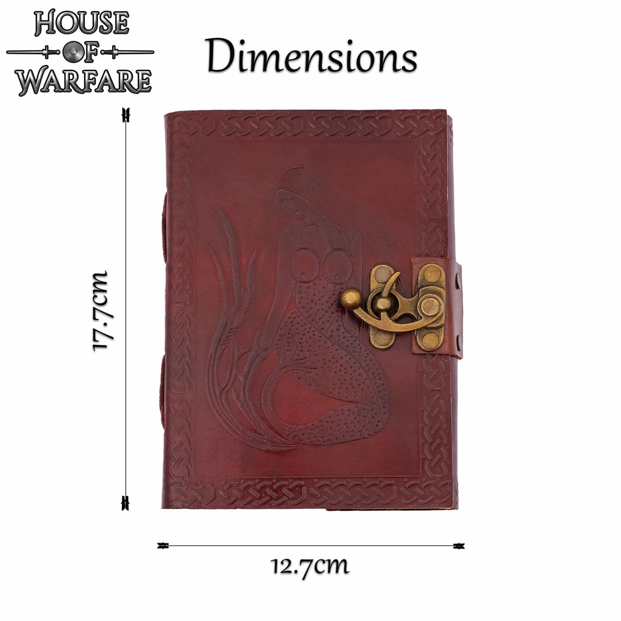 Imagen única de: Diario de Cuero Auténtico Hecho a Mano The Mermaid