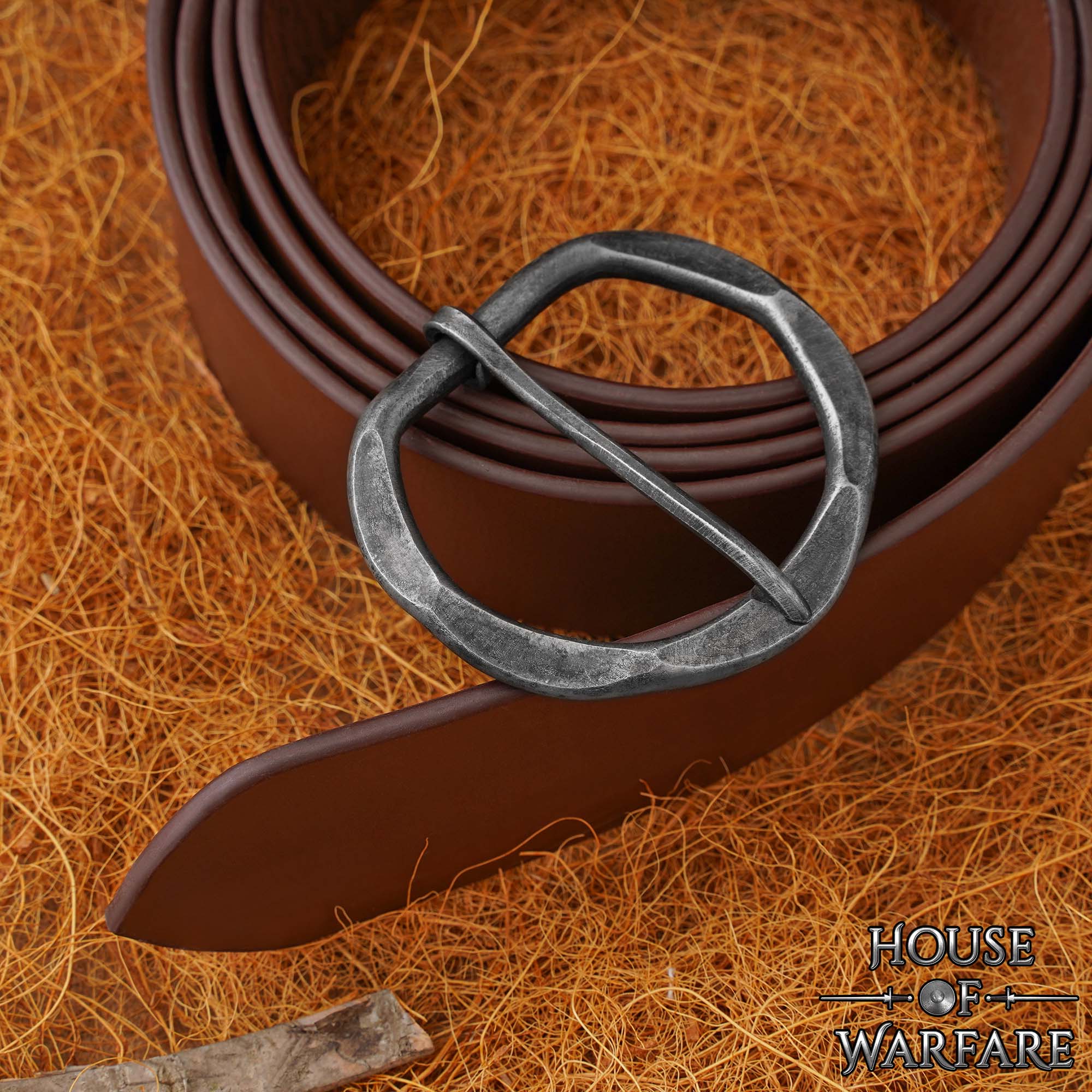 Imagen única de: Hebilla Medieval Forjada a Mano para Cinturones Medievales de Fantasía