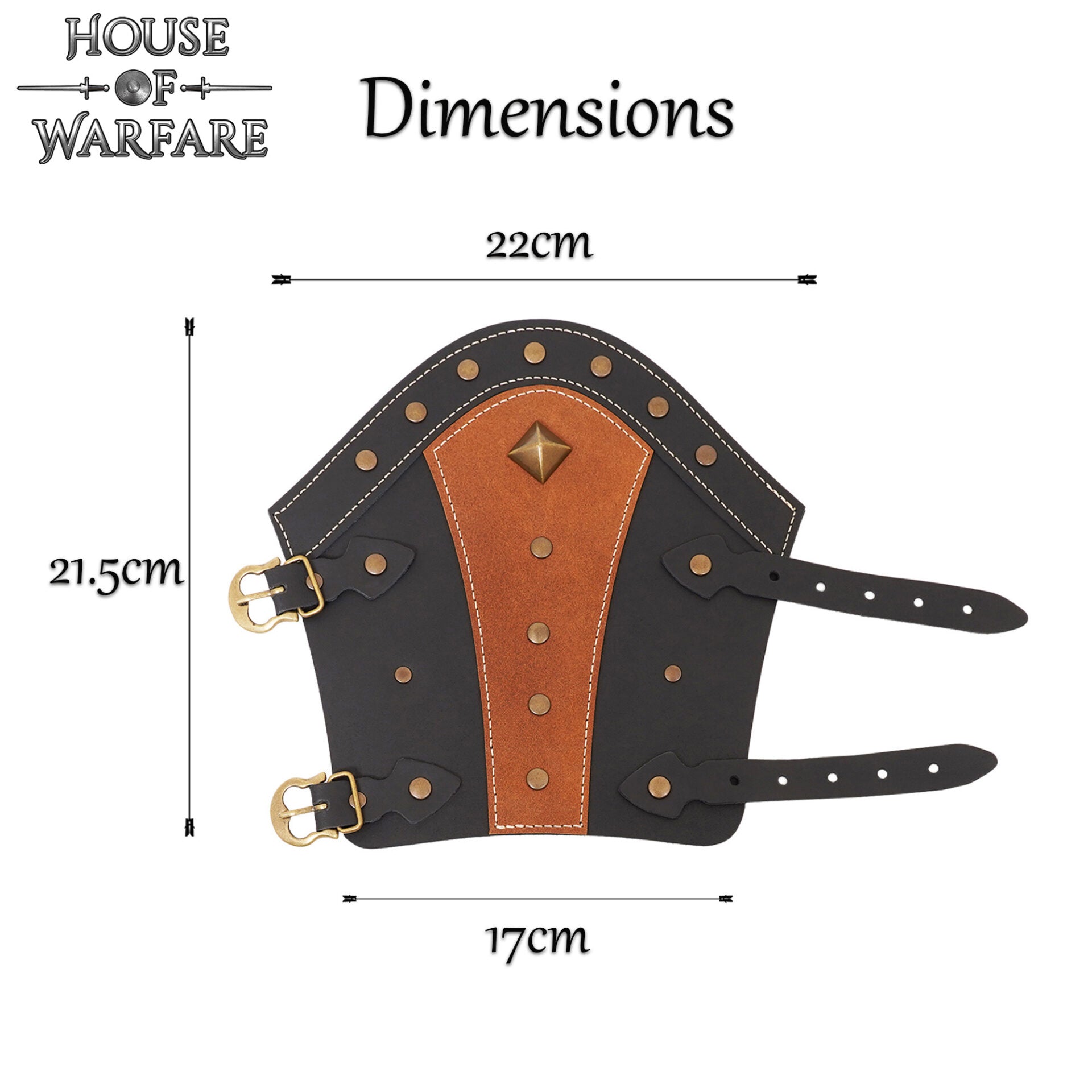 Imagen única de: Brazales de Soldado Mongol de Fantasía