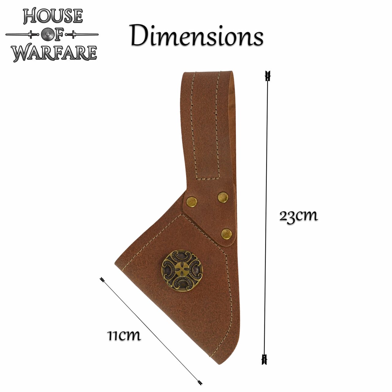 Imagen única de: Espada Medieval de Cuero Diseño Rana Cruz Antigua