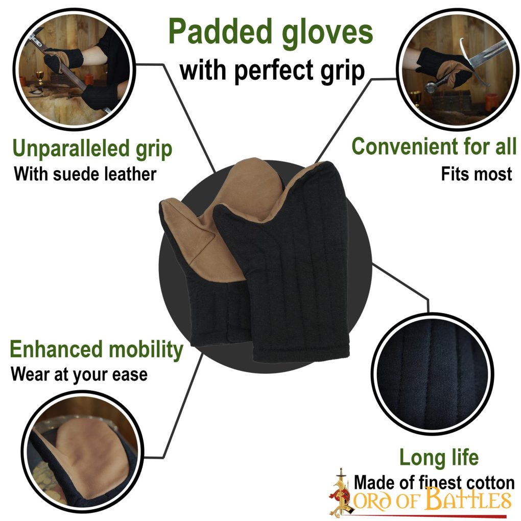 Imagen única de: Guantes Mitones Acolchados Hechos a Mano con Lona de Algodón