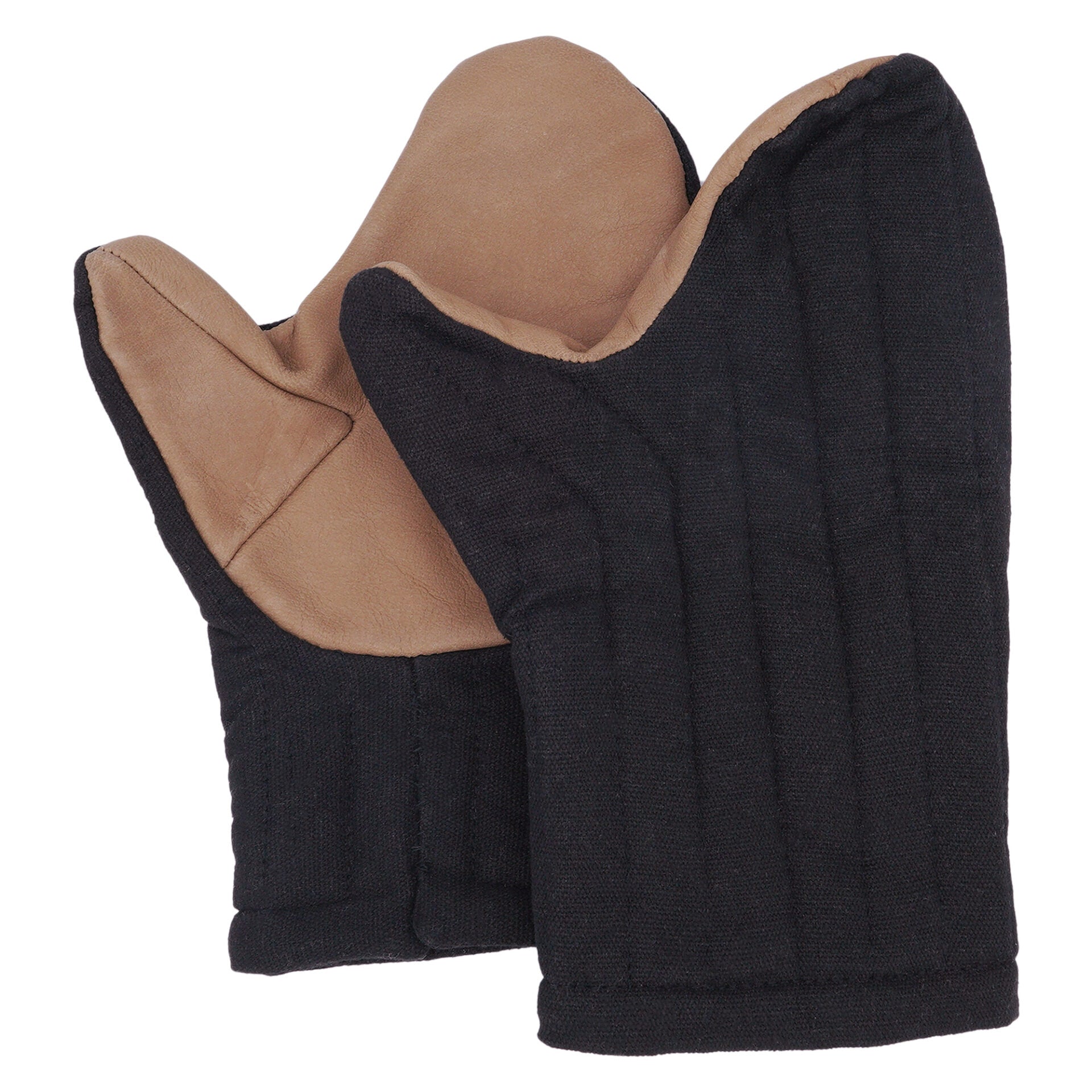 Imagen única de: Guantes Mitones Acolchados Hechos a Mano con Lona de Algodón