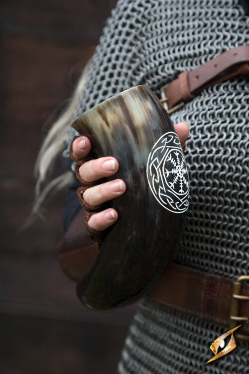 Imagen única de: Cuerno Aegishjalmur Con Soporte