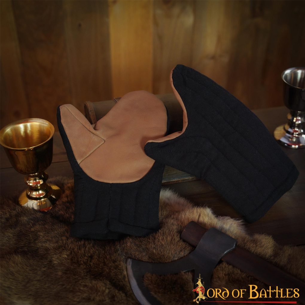 Imagen única de: Guantes Mitones Acolchados Hechos a Mano con Lona de Algodón