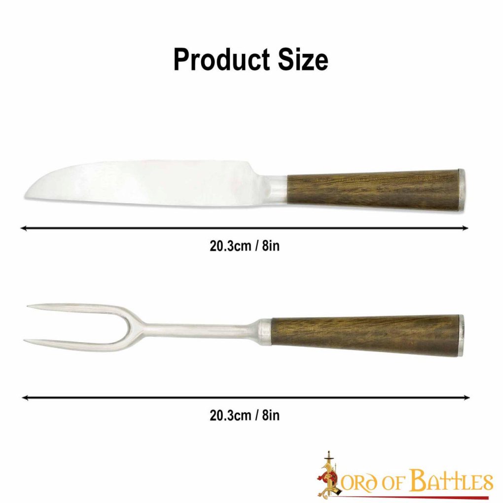 Imagen única de: Juego de Cuchillos y Tenedores de Acero Inoxidable Totalmente Funcionales Hechos a Mano