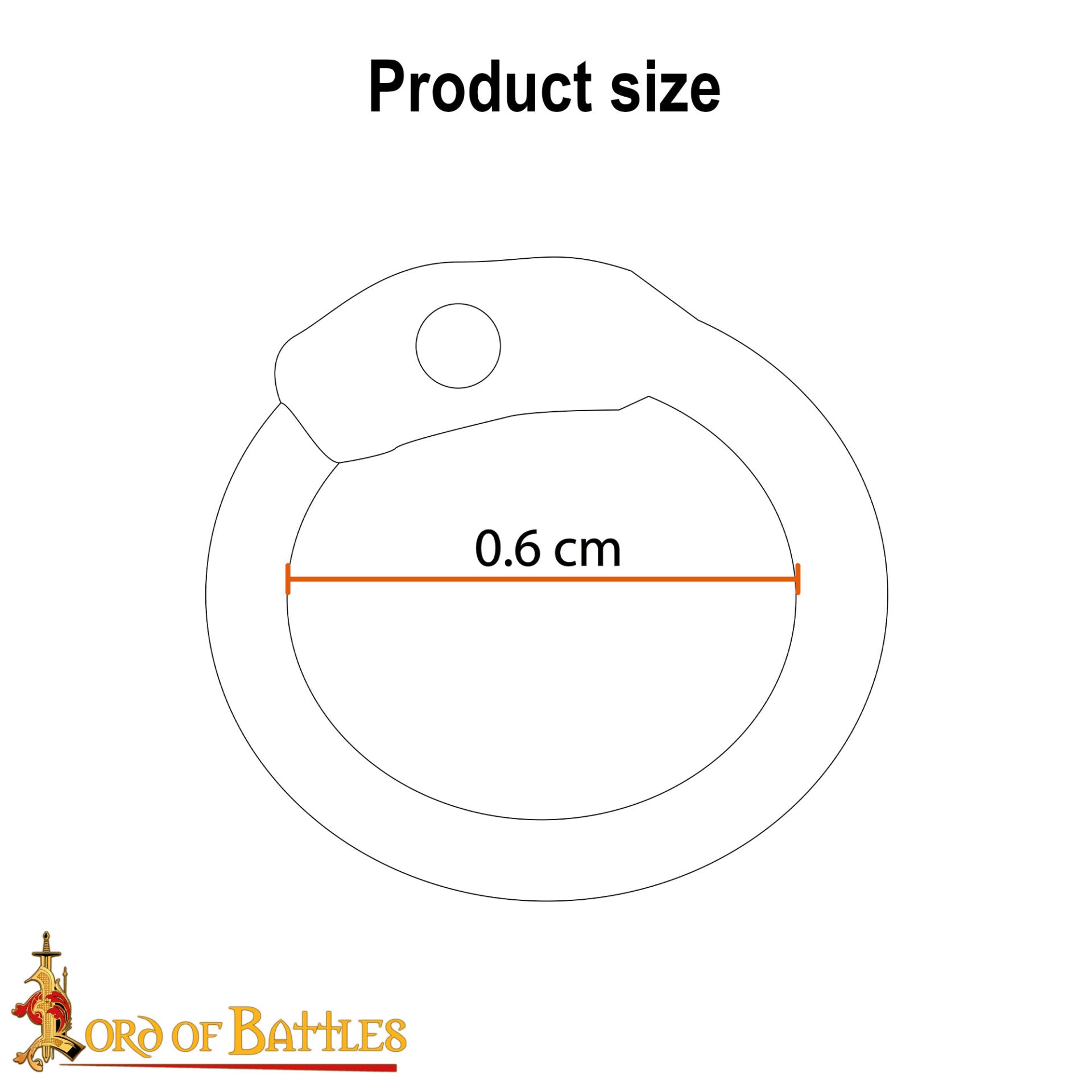 Imagen única de: Anillas Planas de Latón - Anillas Planas con Remaches en Forma de Cúpula de 6 Mm - Calibre 18, Acabado en Latón - 1kgs - Ideal para Bricolaje y Reparaciones de Cota de Malla
