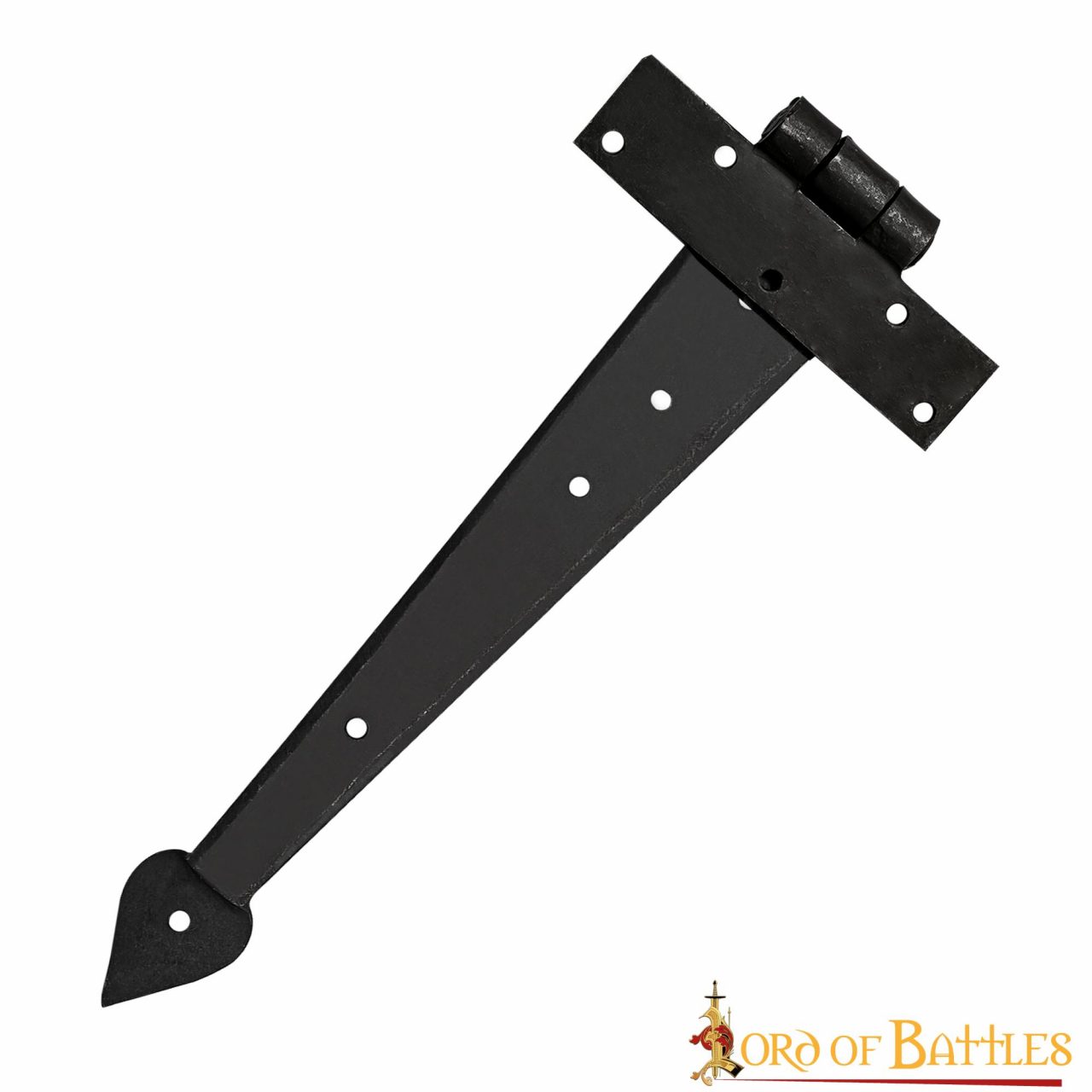 Bisagra de Puerta Rústica de Hierro Forjado a Mano - Bisagra de Correa Resistente para Puertas, Armarios y Cofres - Imagen 9