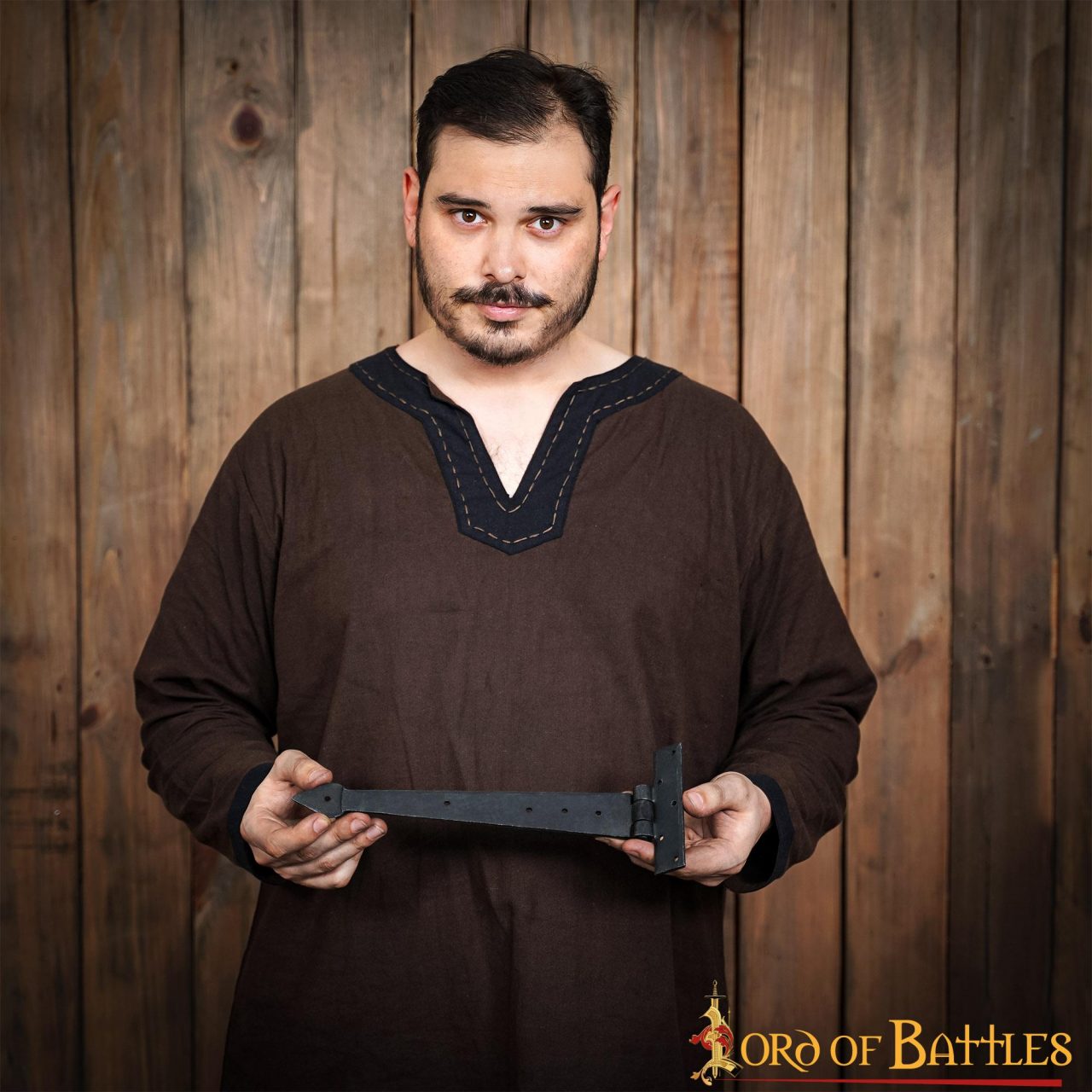 Bisagra de Puerta Rústica de Hierro Forjado a Mano - Bisagra de Correa Resistente para Puertas, Armarios y Cofres - Imagen 15