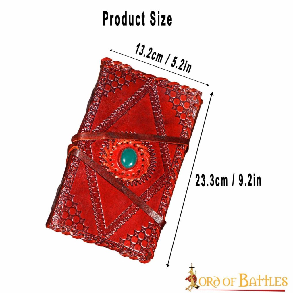 Imagen única de: Diario Medieval de Piedra Diario Artesanal de Piel Auténtica