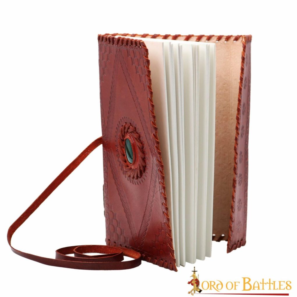 Imagen única de: Diario Medieval de Piedra Diario Artesanal de Piel Auténtica