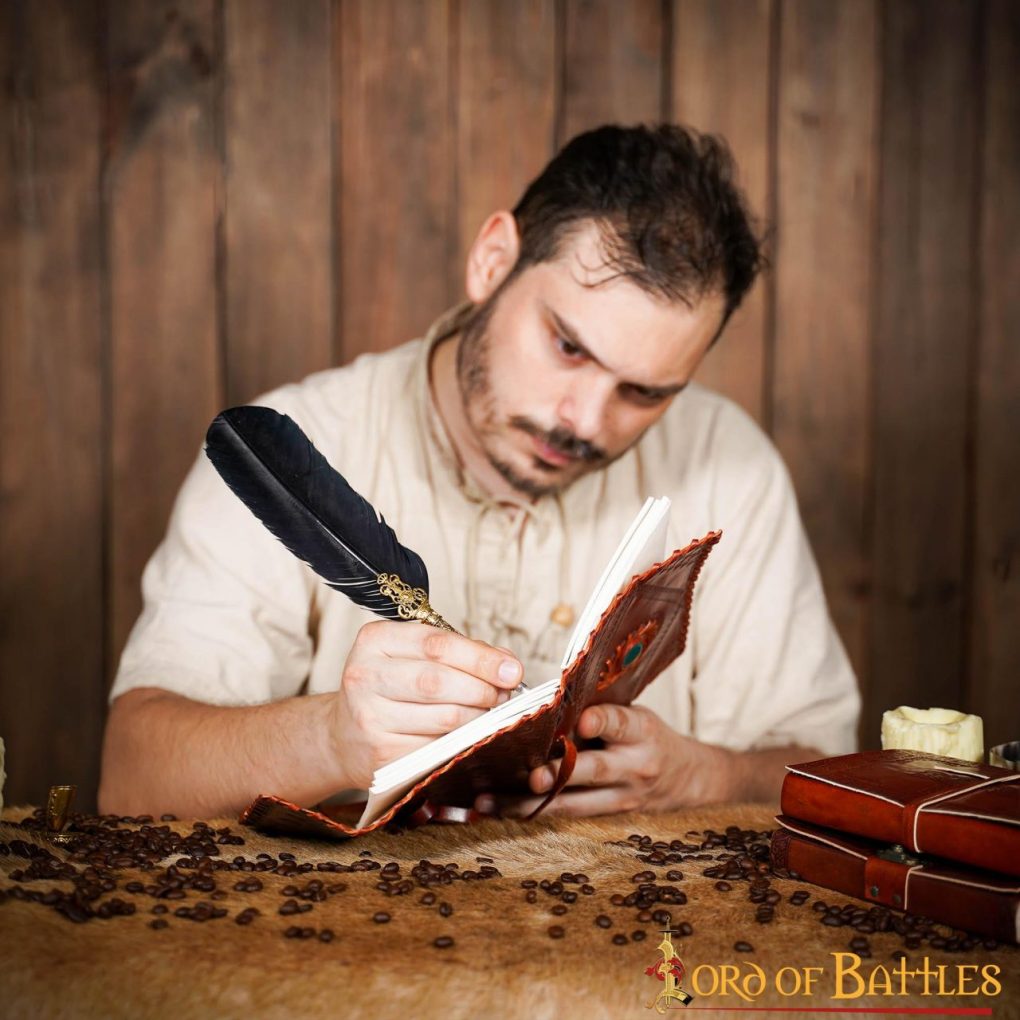 Imagen única de: Diario Medieval de Piedra Diario Artesanal de Piel Auténtica