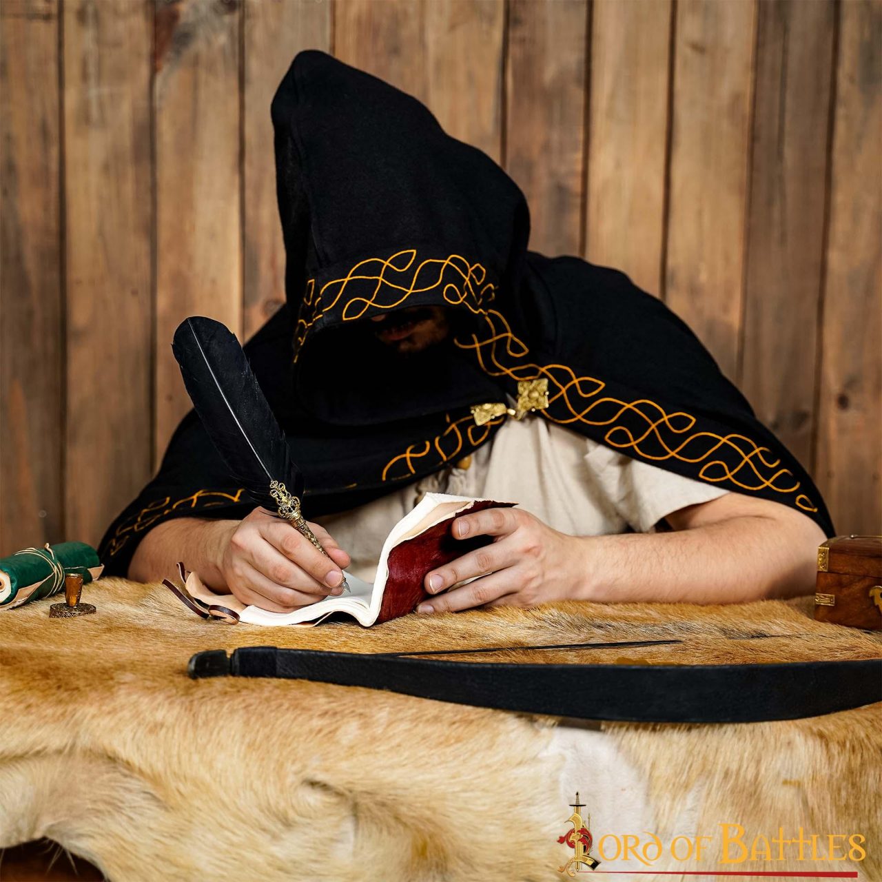 Imagen única de: The Mythical Wanderer Diario de Pergaminos de Cuero Marrón