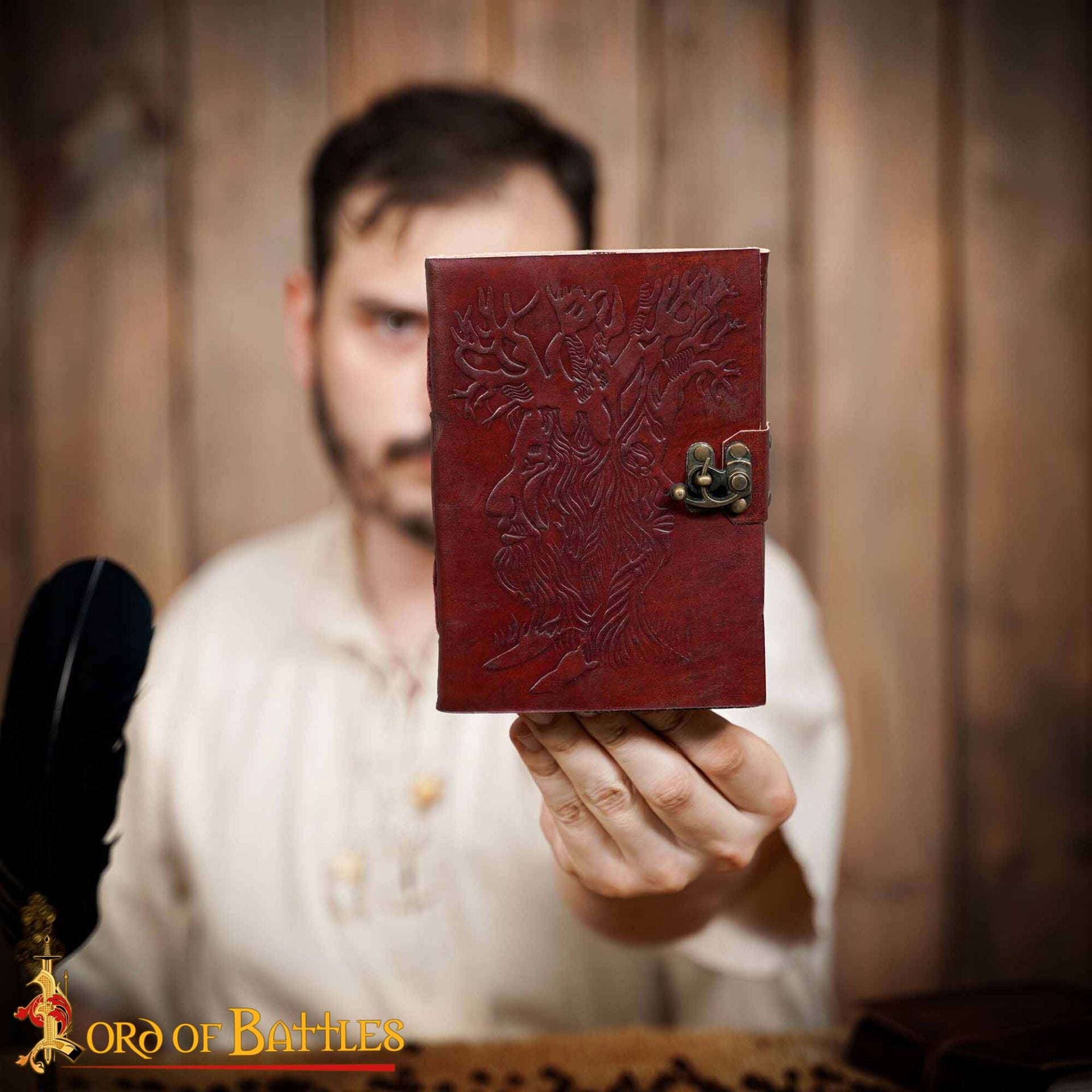 Imagen única de: Diario de Cuero "el Árbol de la Sabiduría" Diario de Cuero Vintage Hecho a Mano