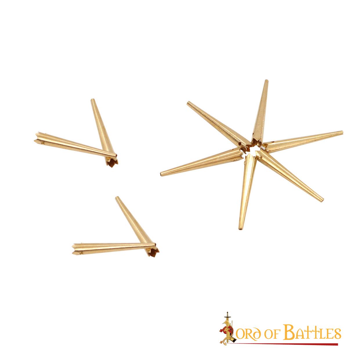 Juego de 10 Puntas de Lazo de Latón Macizo para Trajes Históricos y Artesanía en Cuero - Imagen 11