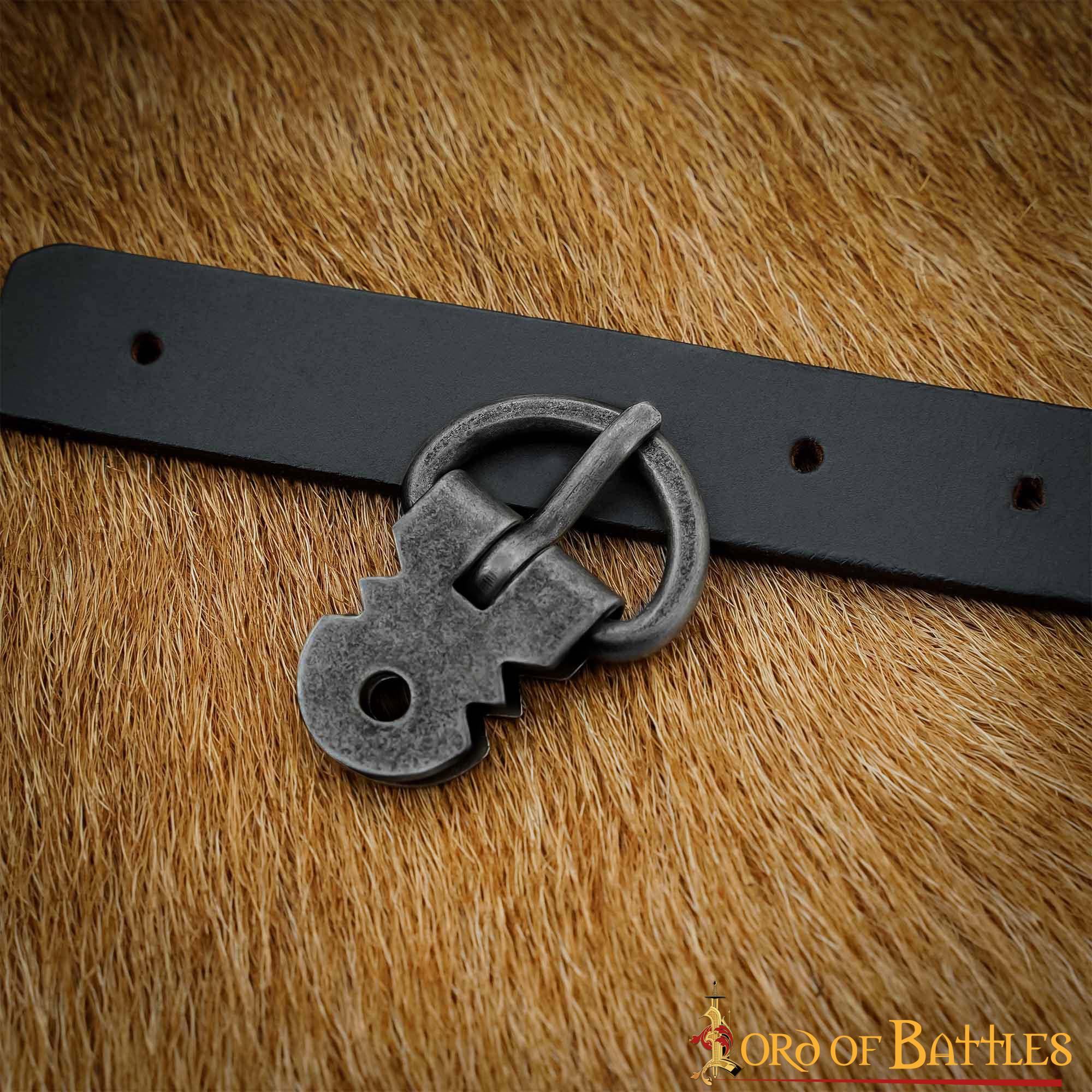 Imagen única de: Juego de Hebillas para Armadura de Placas Medieval - Hierro Ennegrecido Forjado a Mano (juego de 5)