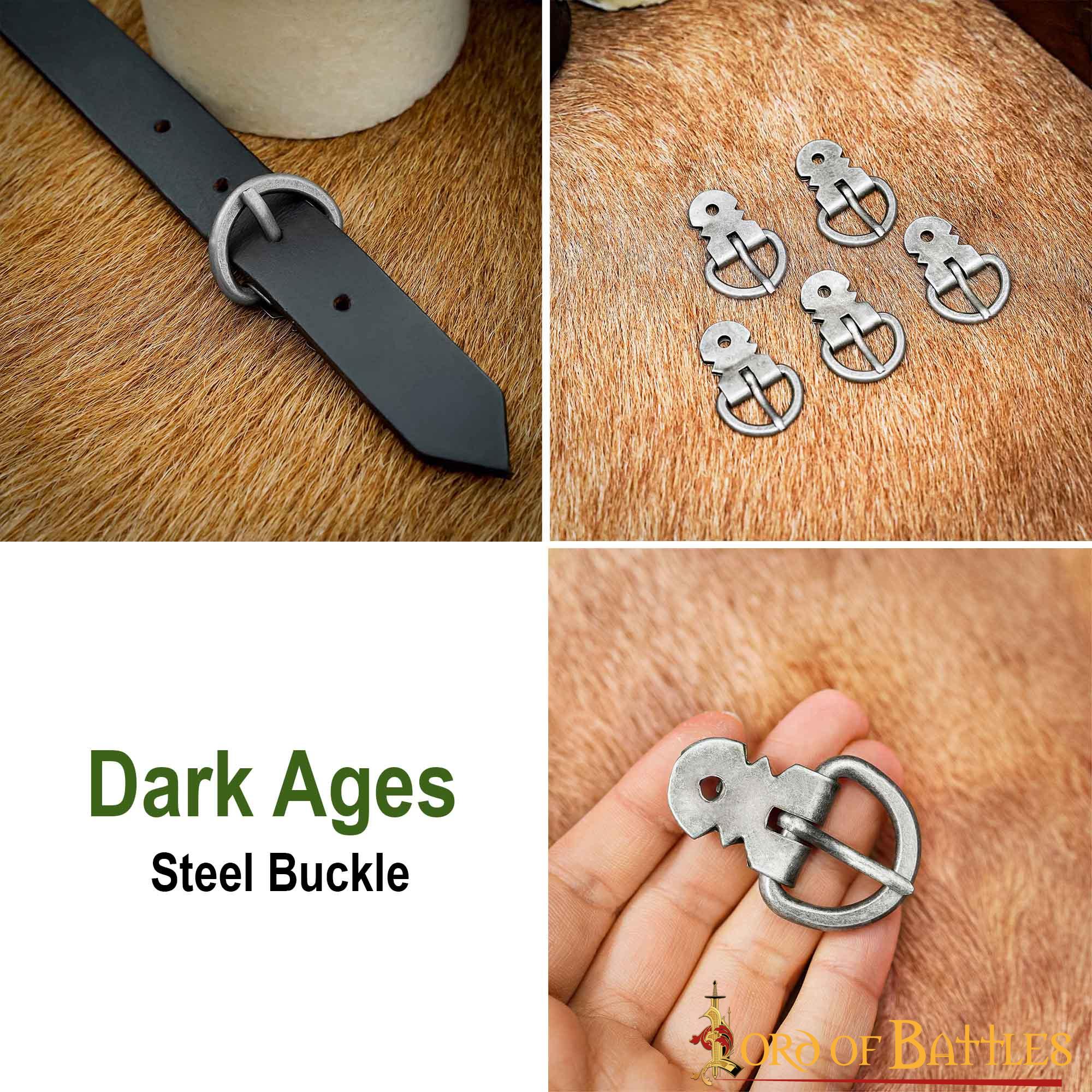 Imagen única de: Juego de Hebillas para Armadura de Placas Medieval - Hierro Ennegrecido Forjado a Mano (juego de 5)