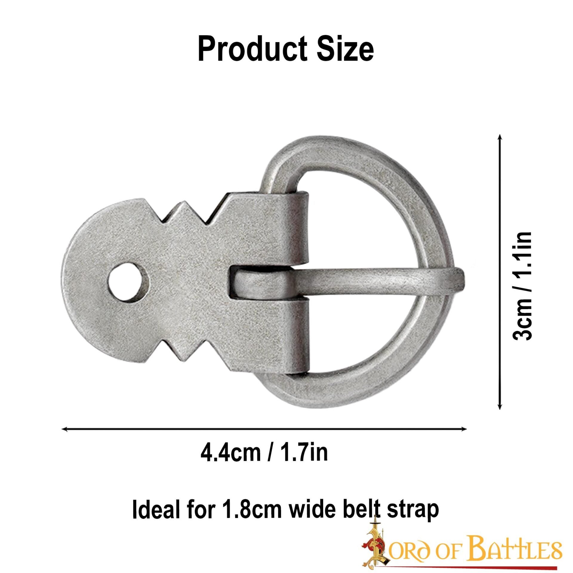 Imagen única de: Juego de Hebillas para Armadura de Placas Medieval - Hierro Ennegrecido Forjado a Mano (juego de 5)