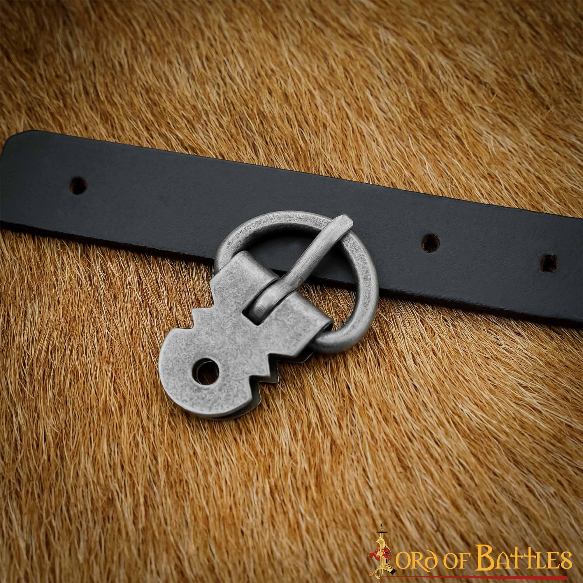 Imagen única de: Juego de Hebillas para Armadura de Placas Medieval - Hierro Ennegrecido Forjado a Mano (juego de 5)