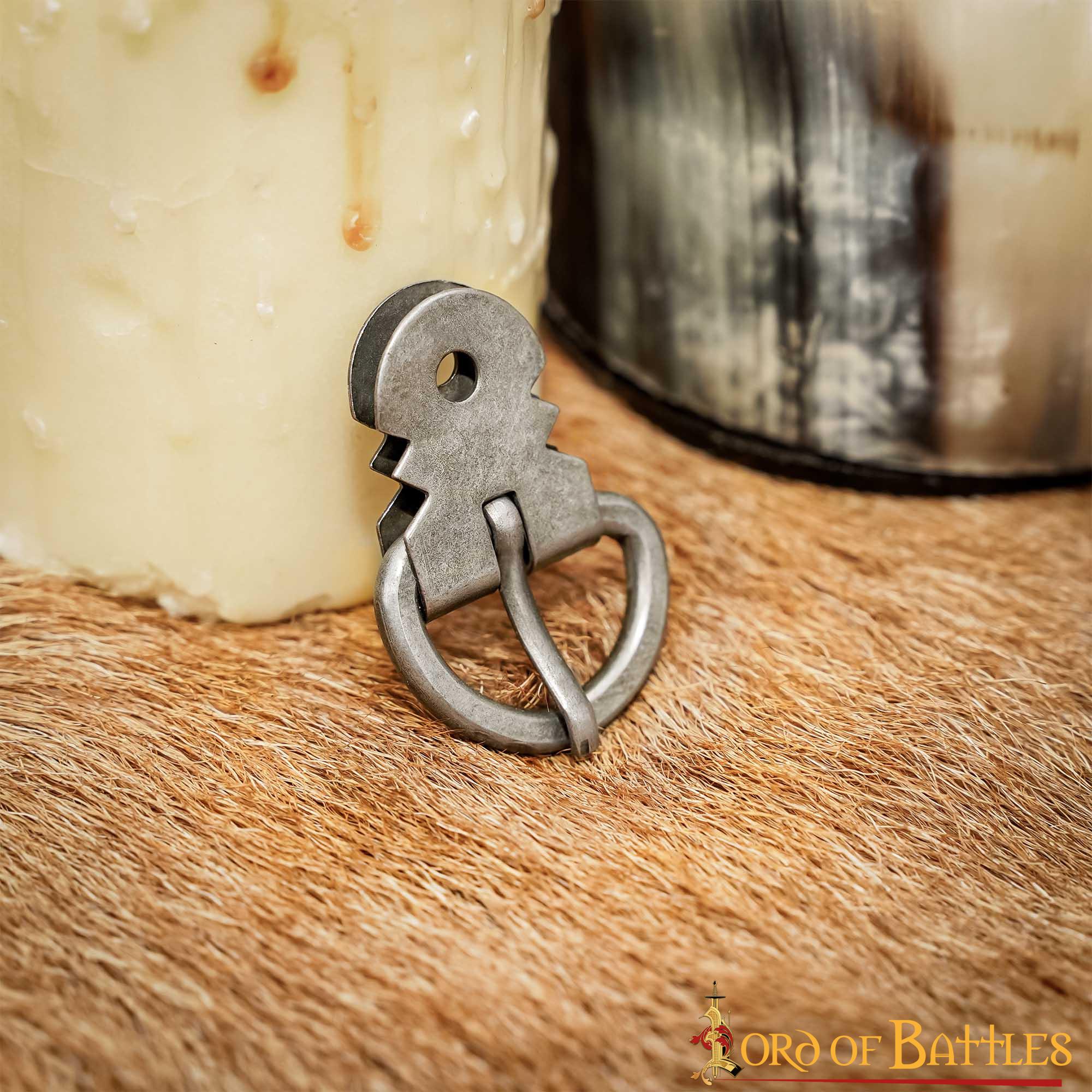 Imagen única de: Juego de Hebillas para Armadura de Placas Medieval - Hierro Ennegrecido Forjado a Mano (juego de 5)