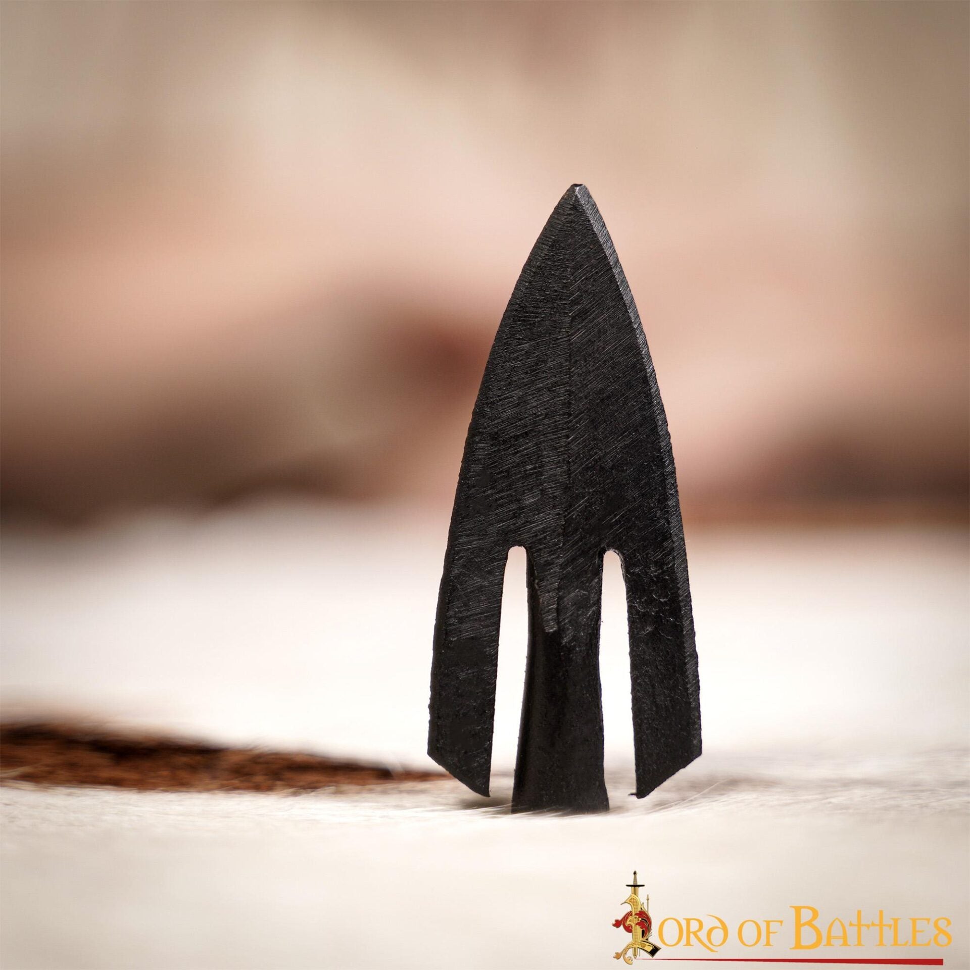 Imagen única de: Punta de Flecha Medieval de Cola de Golondrina Forjada a Mano en Hierro