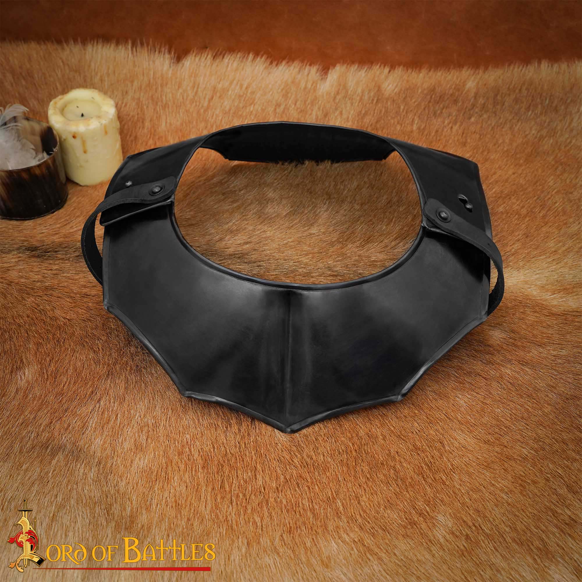 Imagen única de: Medieval Knightly Avenger Steel Gorget - Discontinued