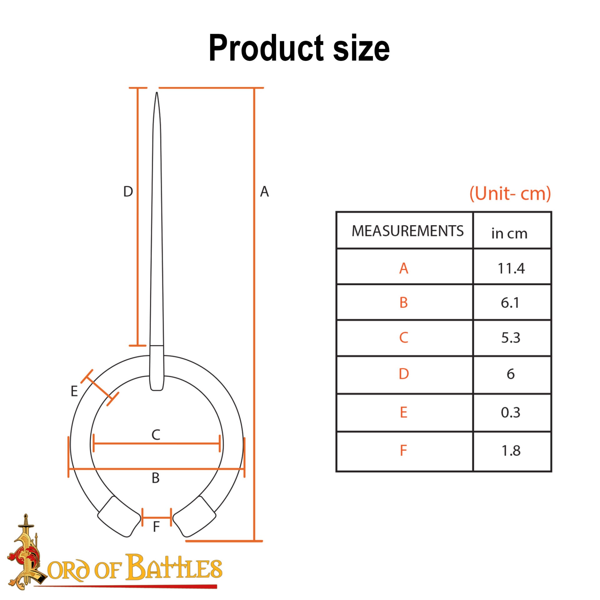 Imagen única de: Broche Penannular de Latón Antiguo - Capa Vikinga