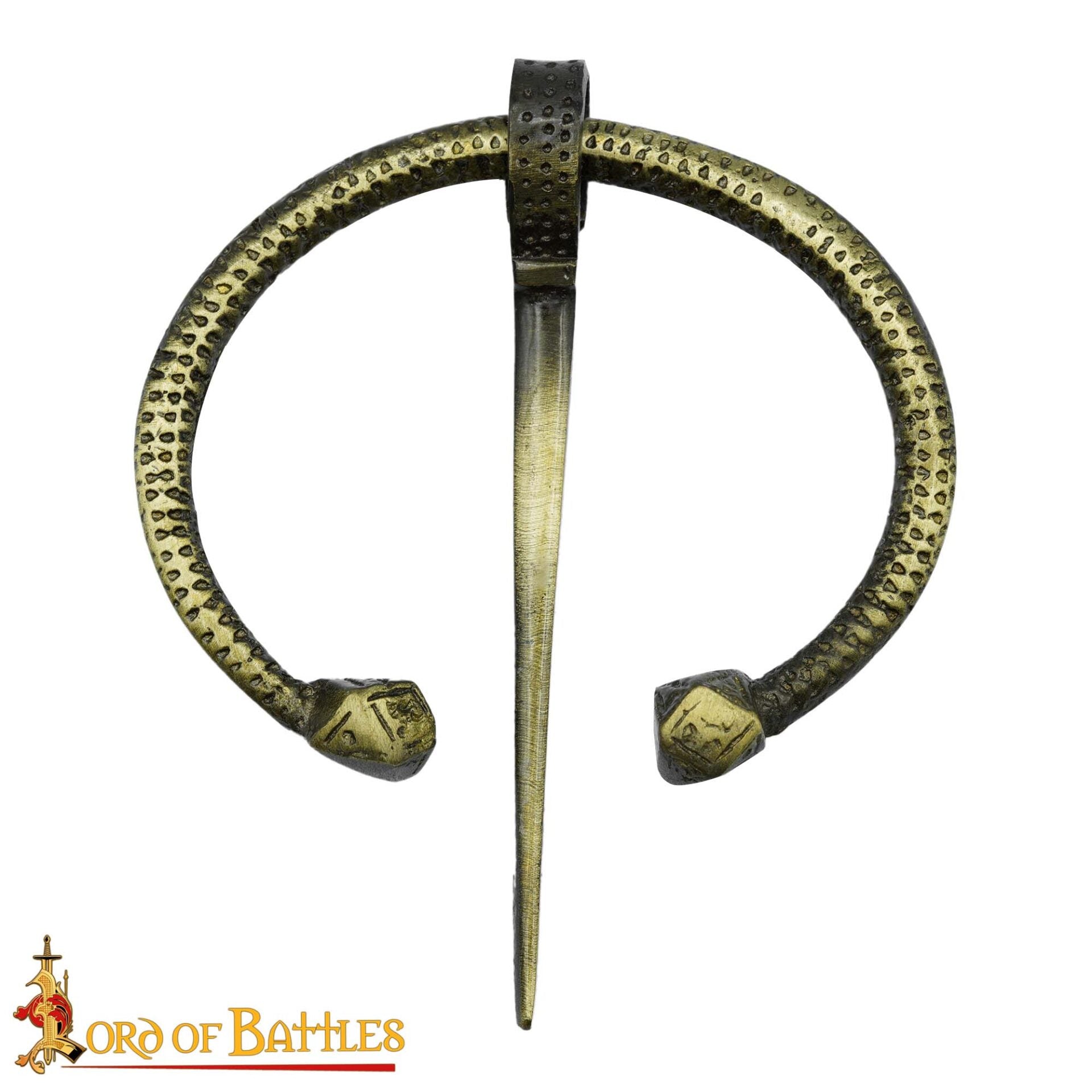 Imagen única de: Broche Penannular de Latón Antiguo - Capa Vikinga