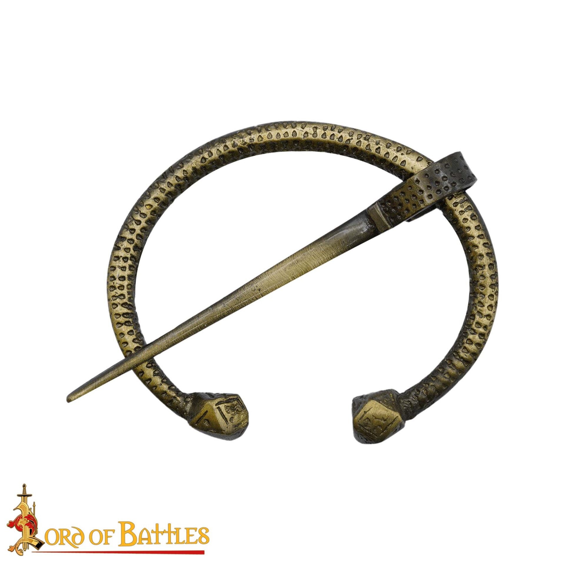 Imagen única de: Broche Penannular de Latón Antiguo - Capa Vikinga