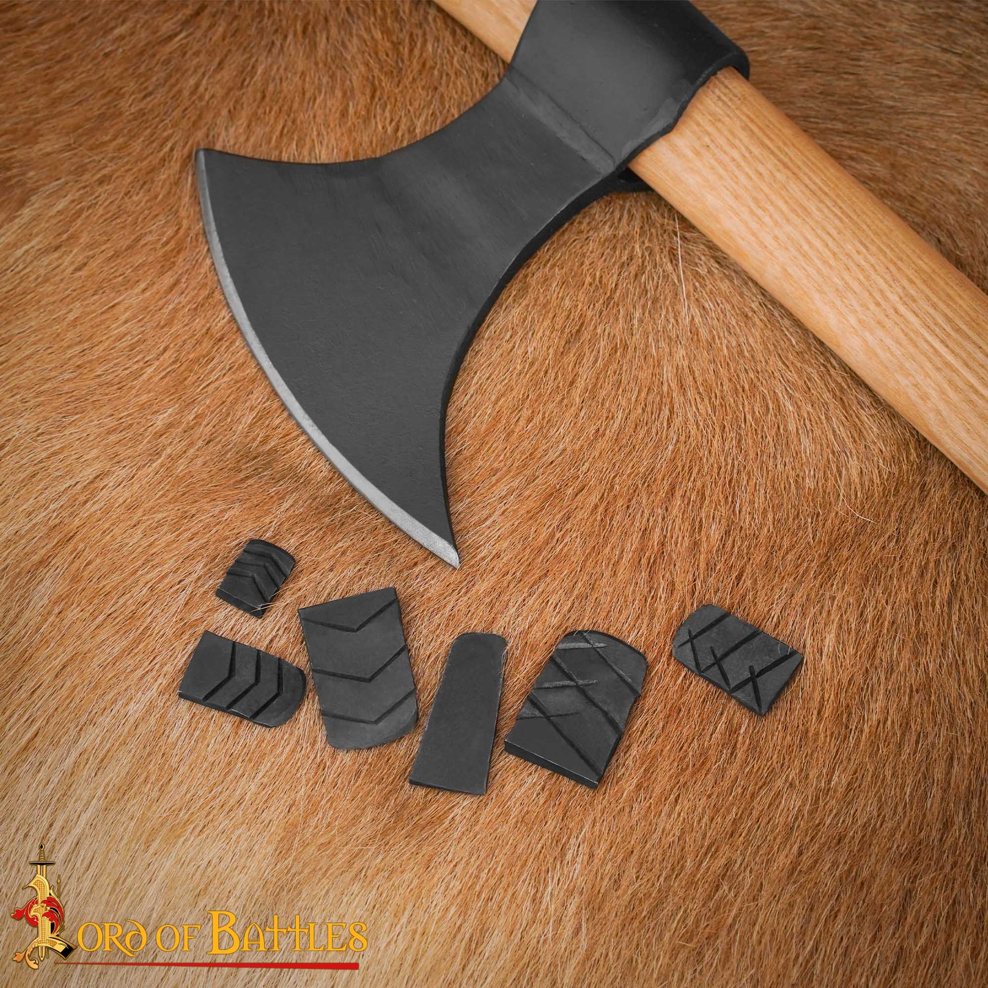 Imagen única de: Juego de Cuñas para Hacha de Acero Forjado a Mano - Cuñas Texturizadas de 6 Piezas para Ajuste de Hachas y Martillos