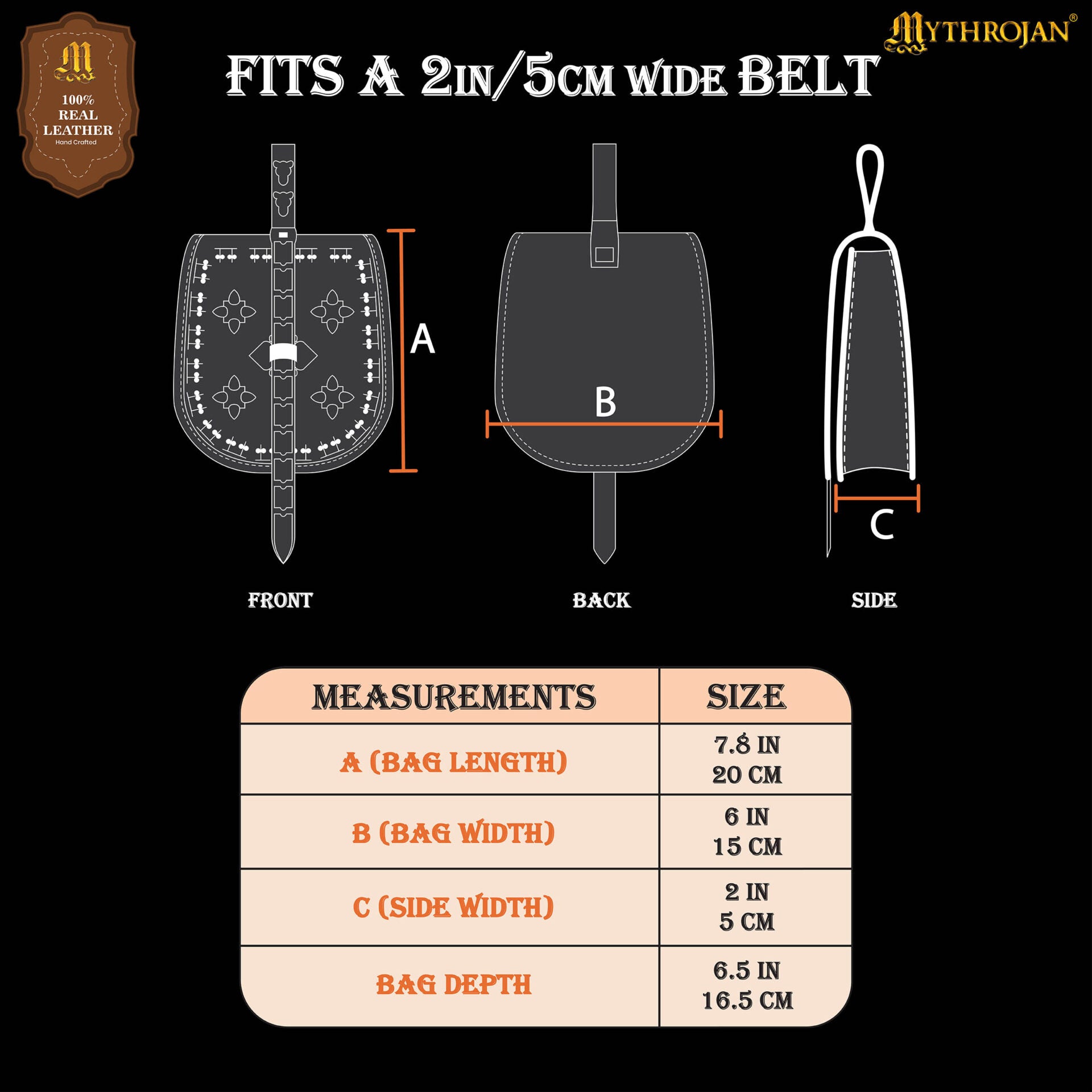 Imagen única de: Mythrojan Birka Bolsa de Cuero Vikingo Tarsoly - Bolsa para Cinturón Auténtica Hecha a Mano Basada en Originales Históricos - Accesorio Nórdico de Cuero Auténtico