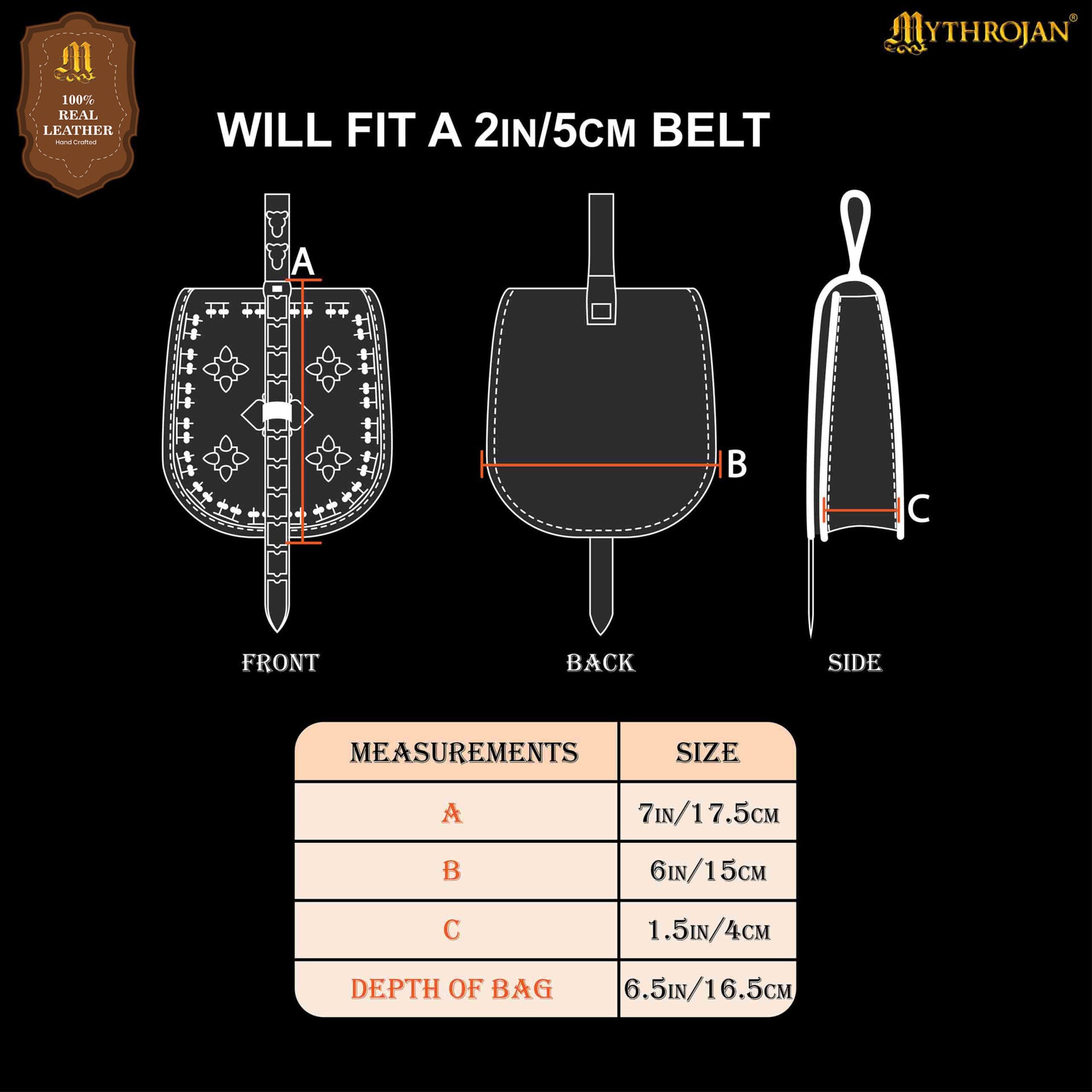 Imagen única de: Mythrojan Birka Bolsa de Cuero Vikingo Tarsoly - Bolsa para Cinturón Auténtica Hecha a Mano Basada en Originales Históricos - Accesorio Nórdico de Cuero Auténtico