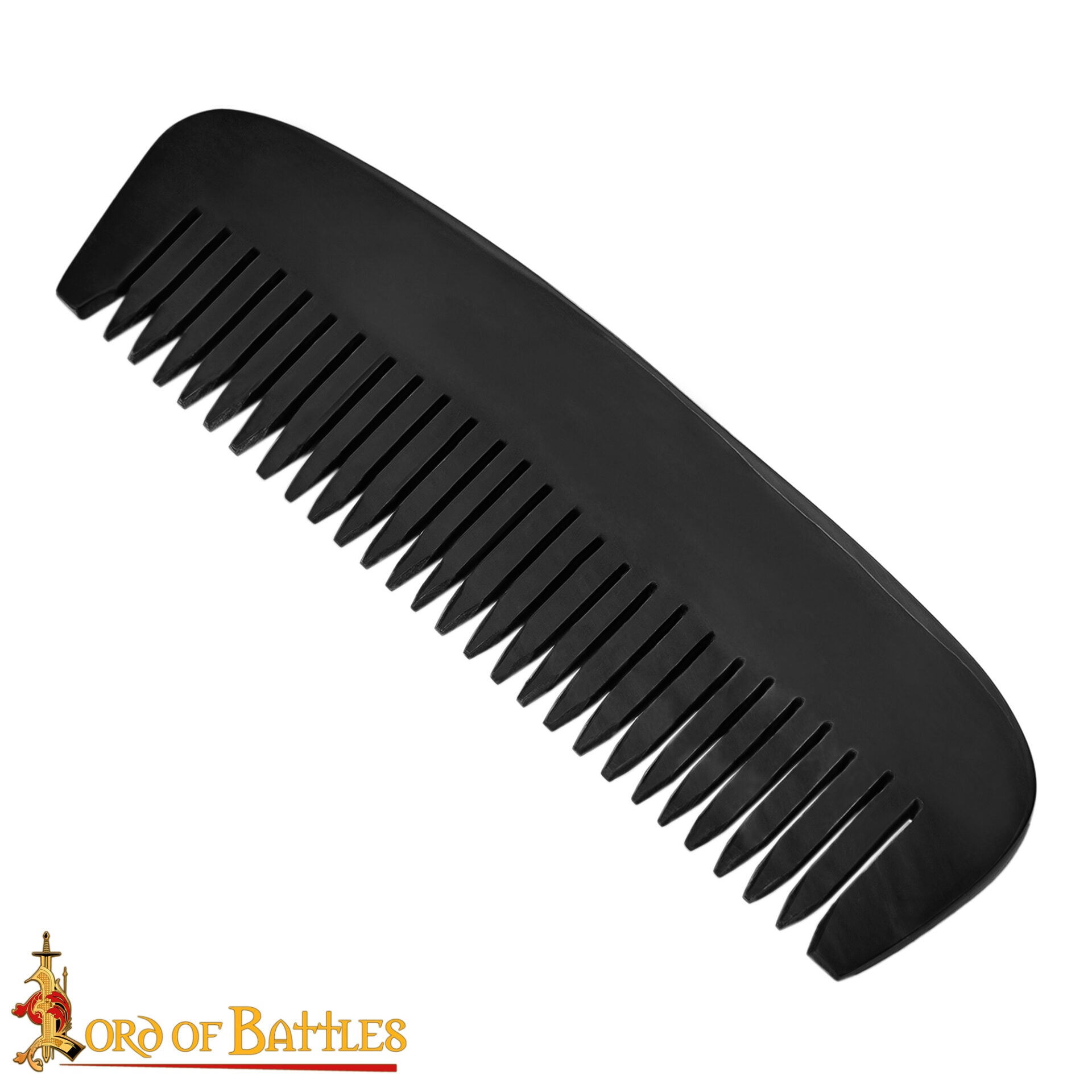 Imagen única de: Peine de Cuerno de Buey Estilo Vikingo - Herramienta de Aseo Artesanal de 5 Pulgadas | Acabado Pulido