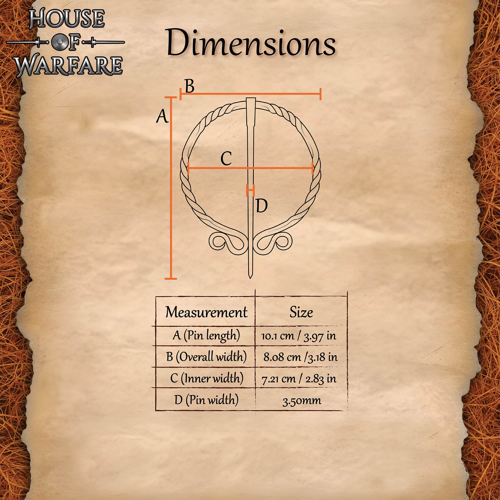 Imagen única de: Broche Vikingo de Hierro Forjado a Mano - Alfiler de Capa Medieval - Accesorio de Sujeción Nórdico Auténtico