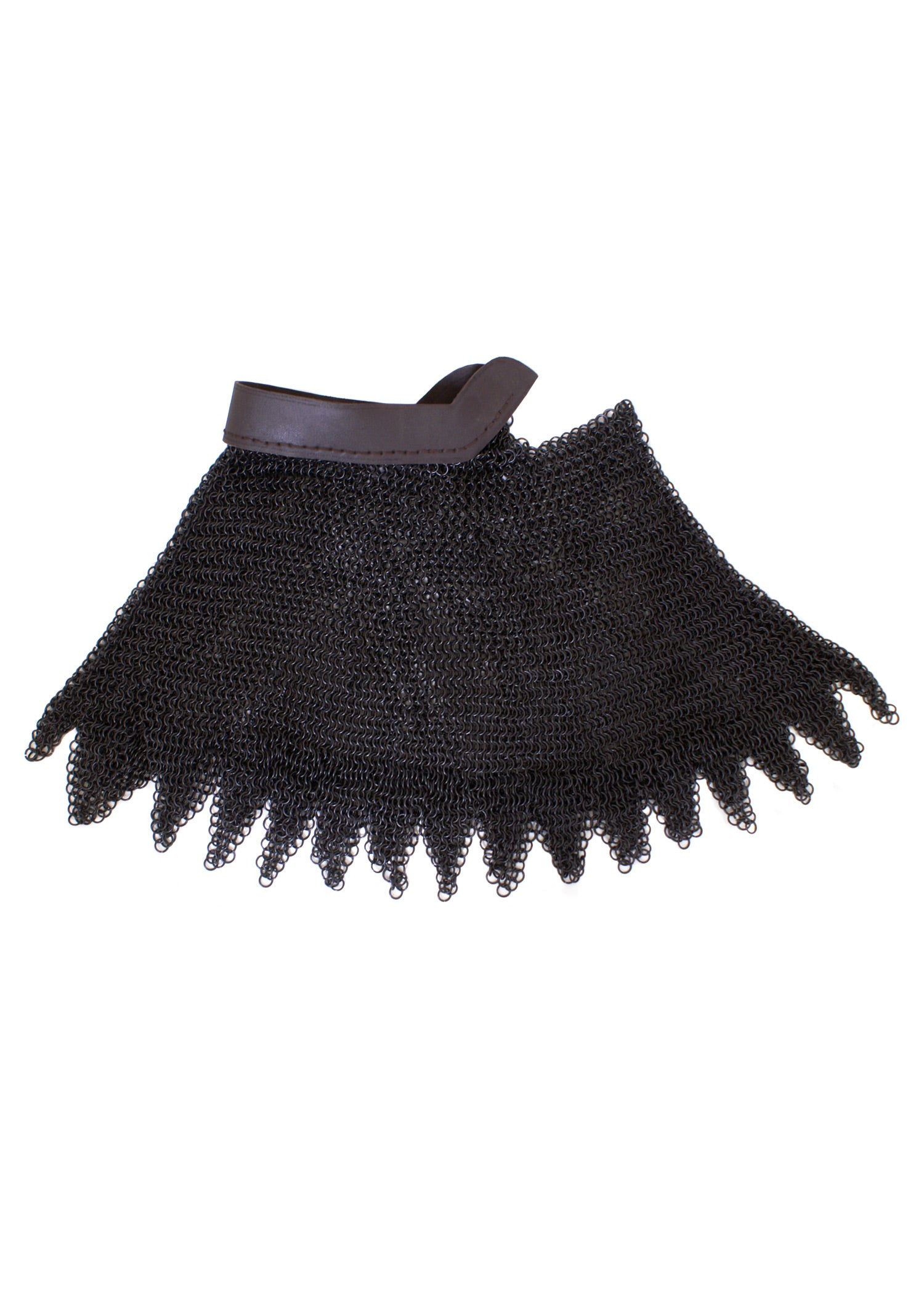 Imagen única de: Bmsb Collar De Cadena Bruñida Con Cuero, Sin Remachar Id 8 Mm