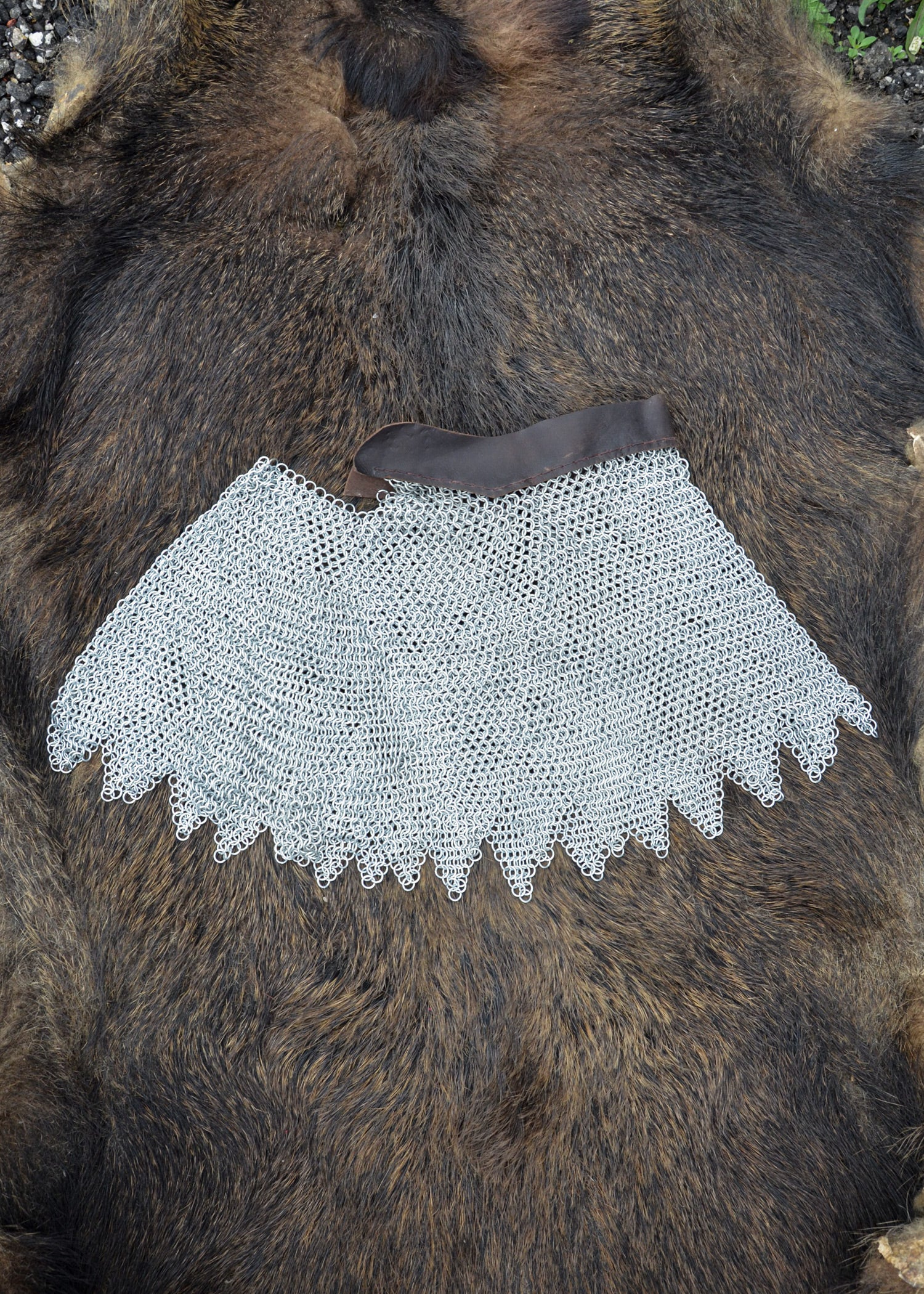 Imagen única de: Bmsz Tirante De Cadena Galvanizado Con Cuero, Sin Remachar, Di 8 Mm